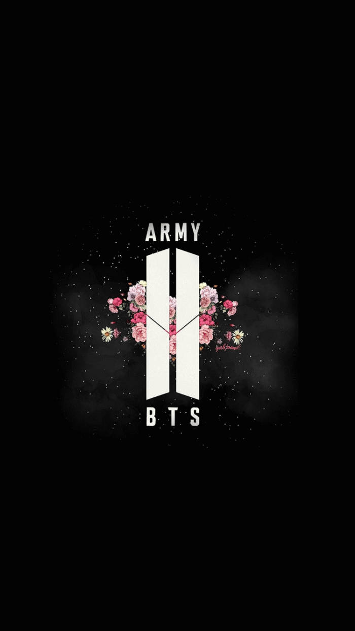 BTS Galaxy アーミーロゴと星 壁紙