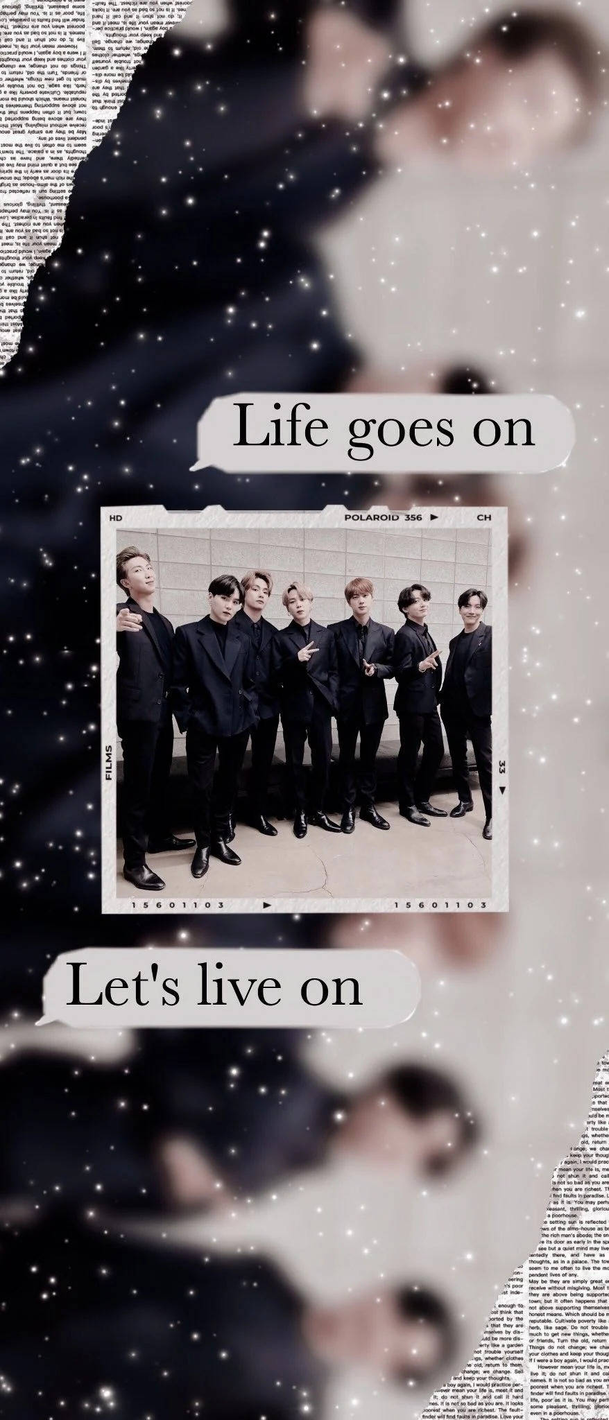 BTS Life Goes On 吹き出し 壁紙