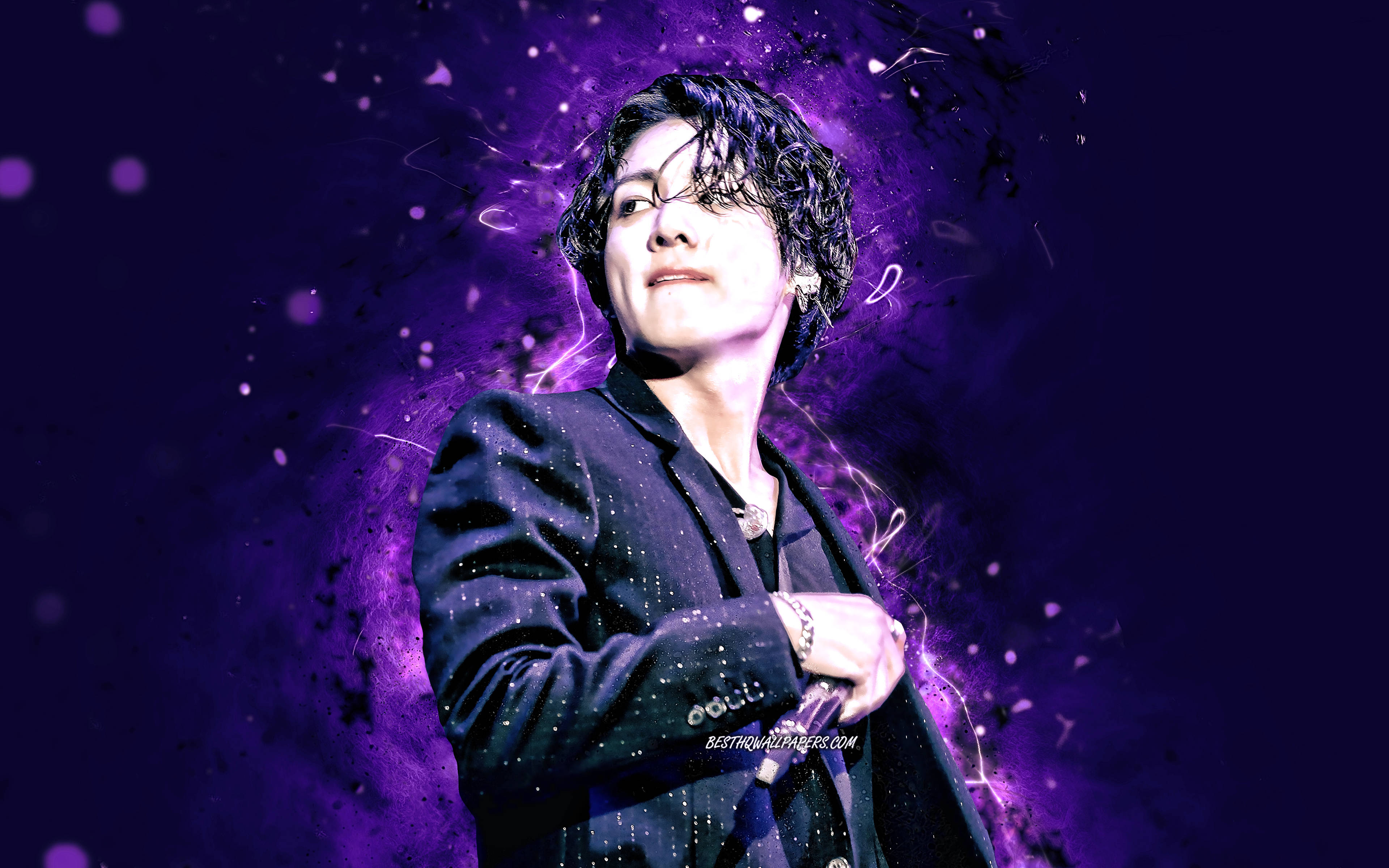 BTS ジョングク パープル エステティック 壁紙