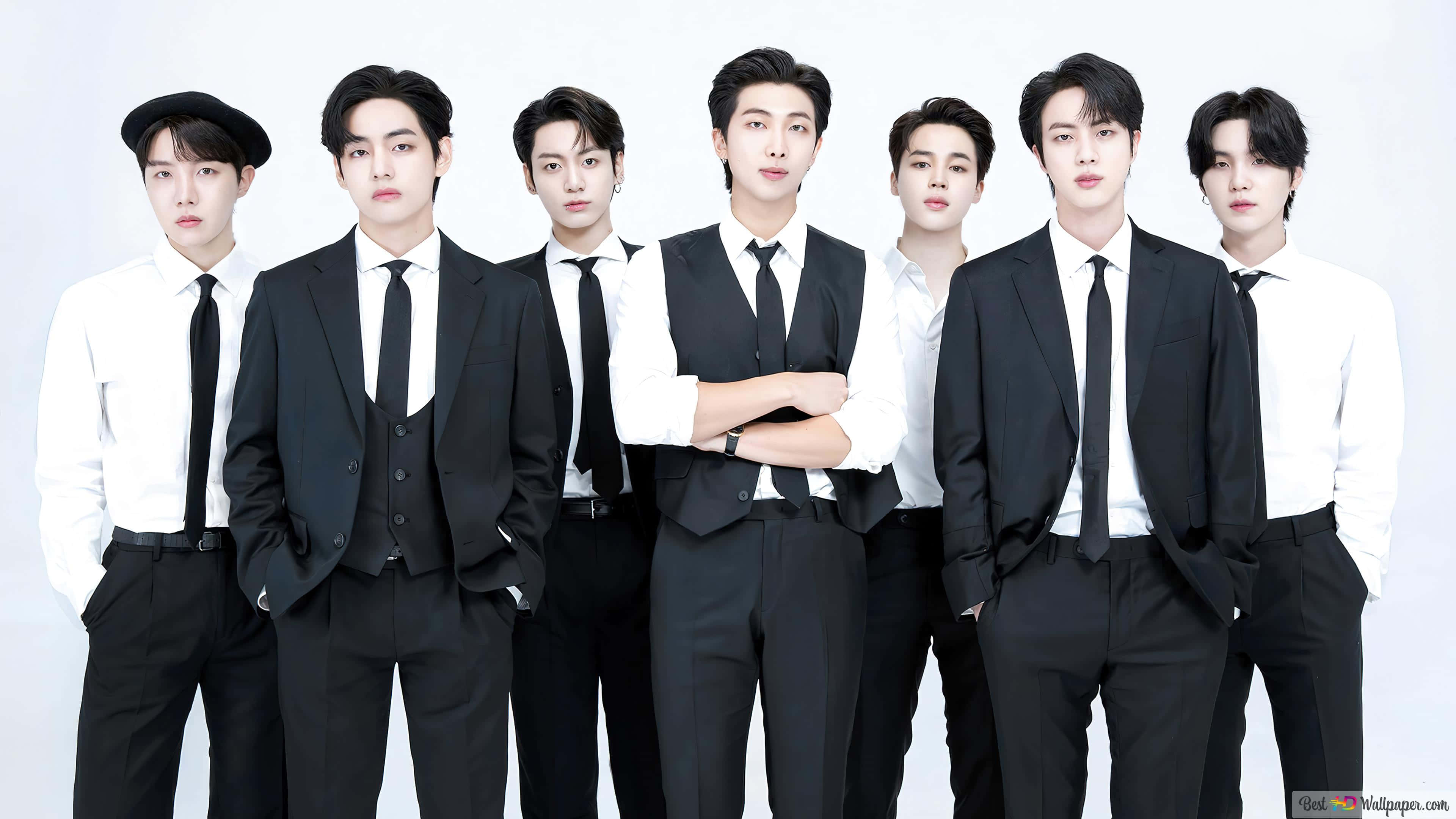 BTS フォトシュート 白黒フォーマル 壁紙