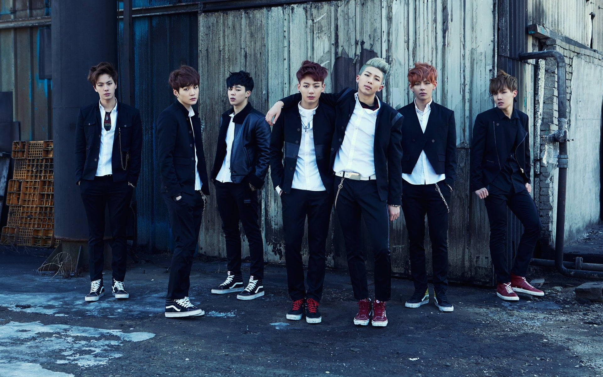 BTSグループ写真 Skool Luv Affair 壁紙