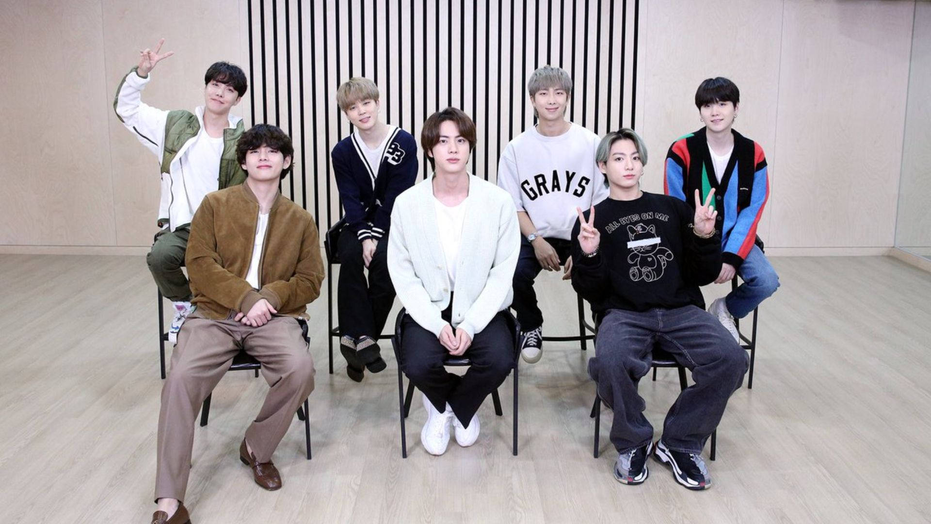BTS練習室デスクトップ壁紙 壁紙