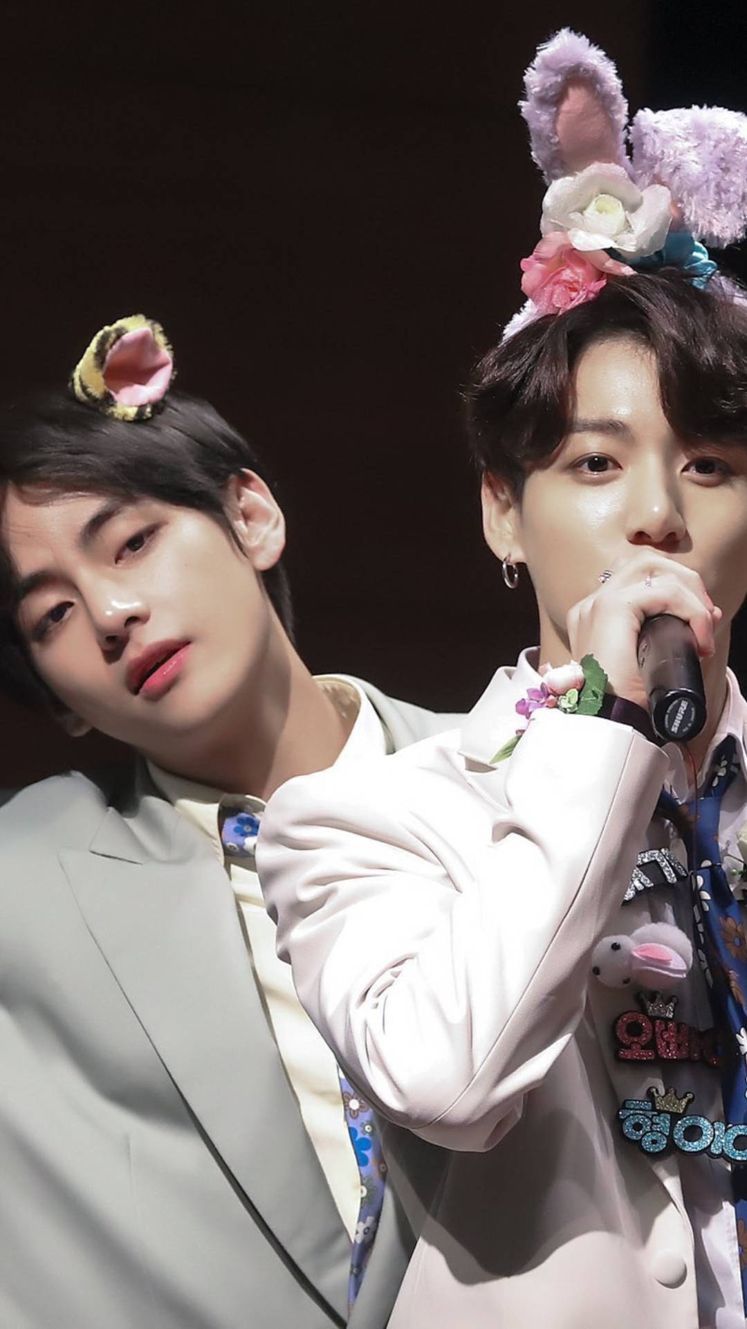 BTS V ジョングク 可愛いヘッドバンド 壁紙