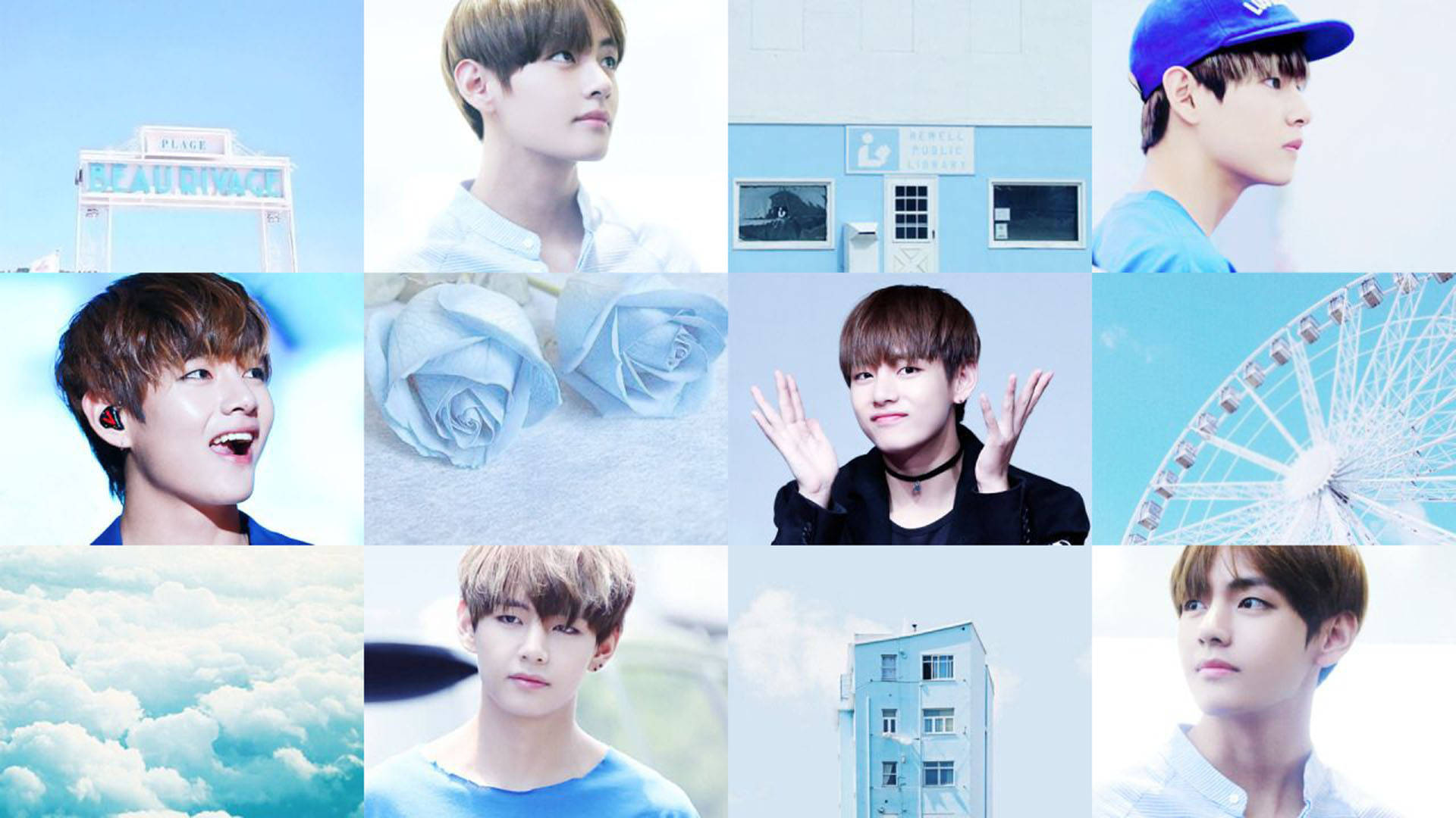 BTS V 美少年 アート 壁紙