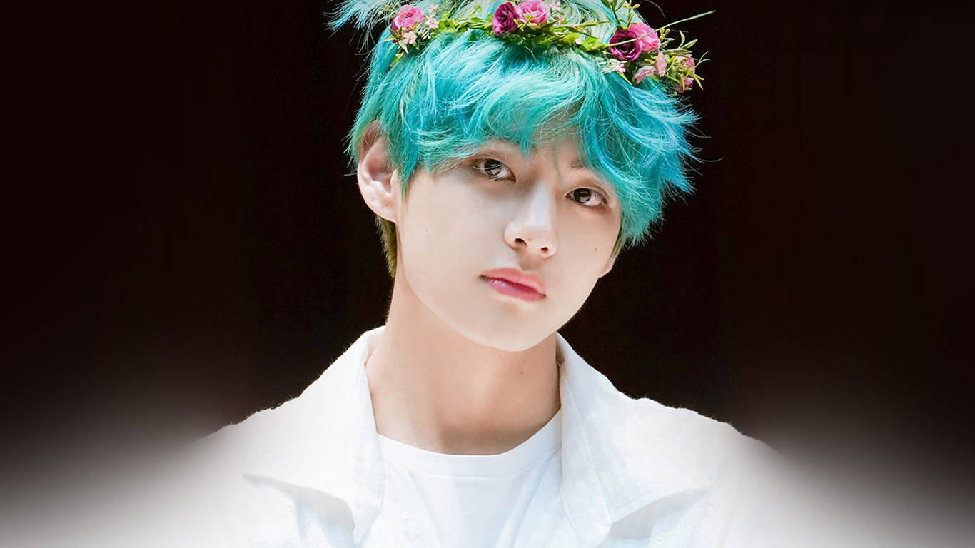 BTS V 花冠 壁紙