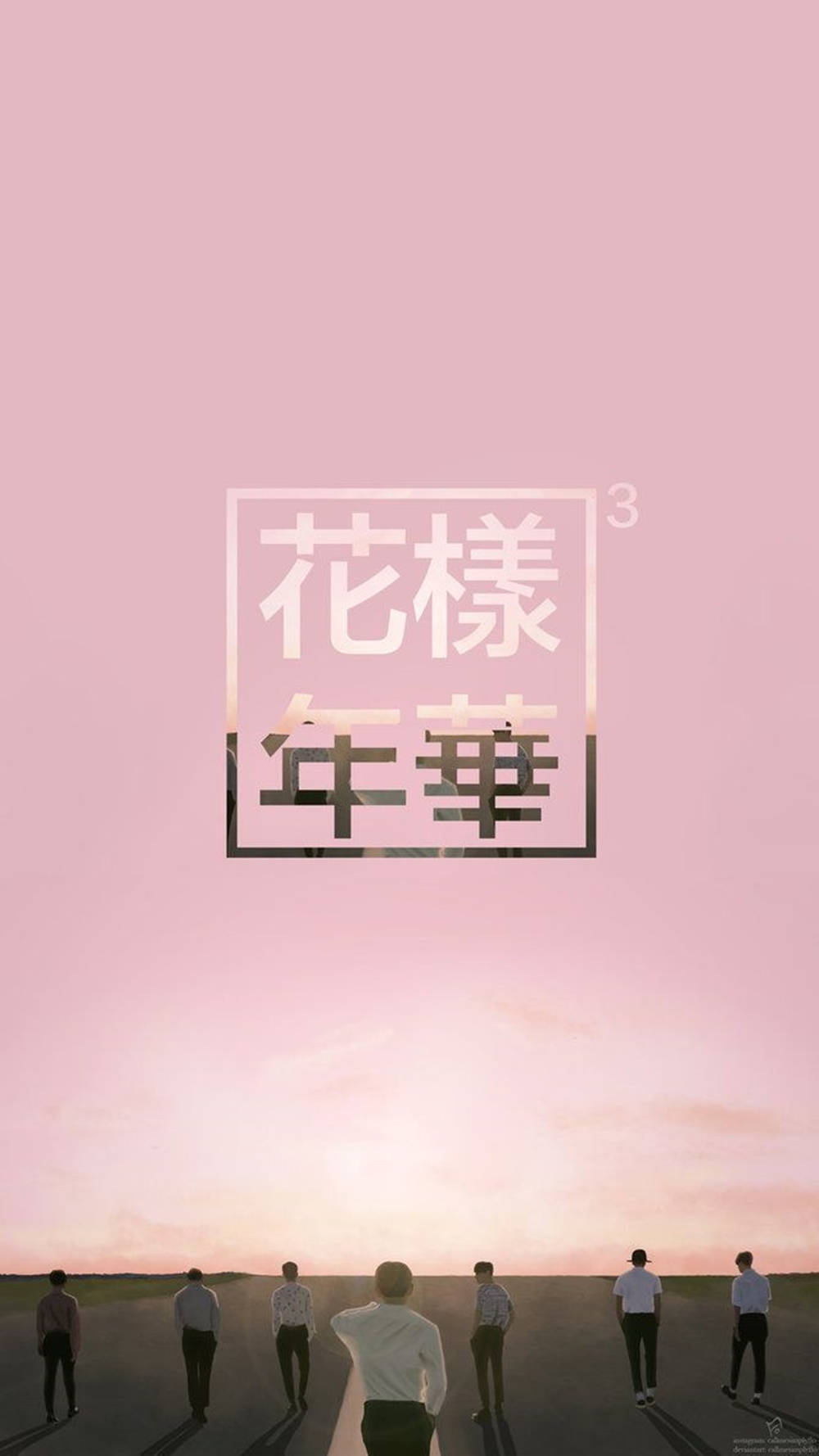 おしゃれで可愛いBTSスマホ画面ポスター 壁紙