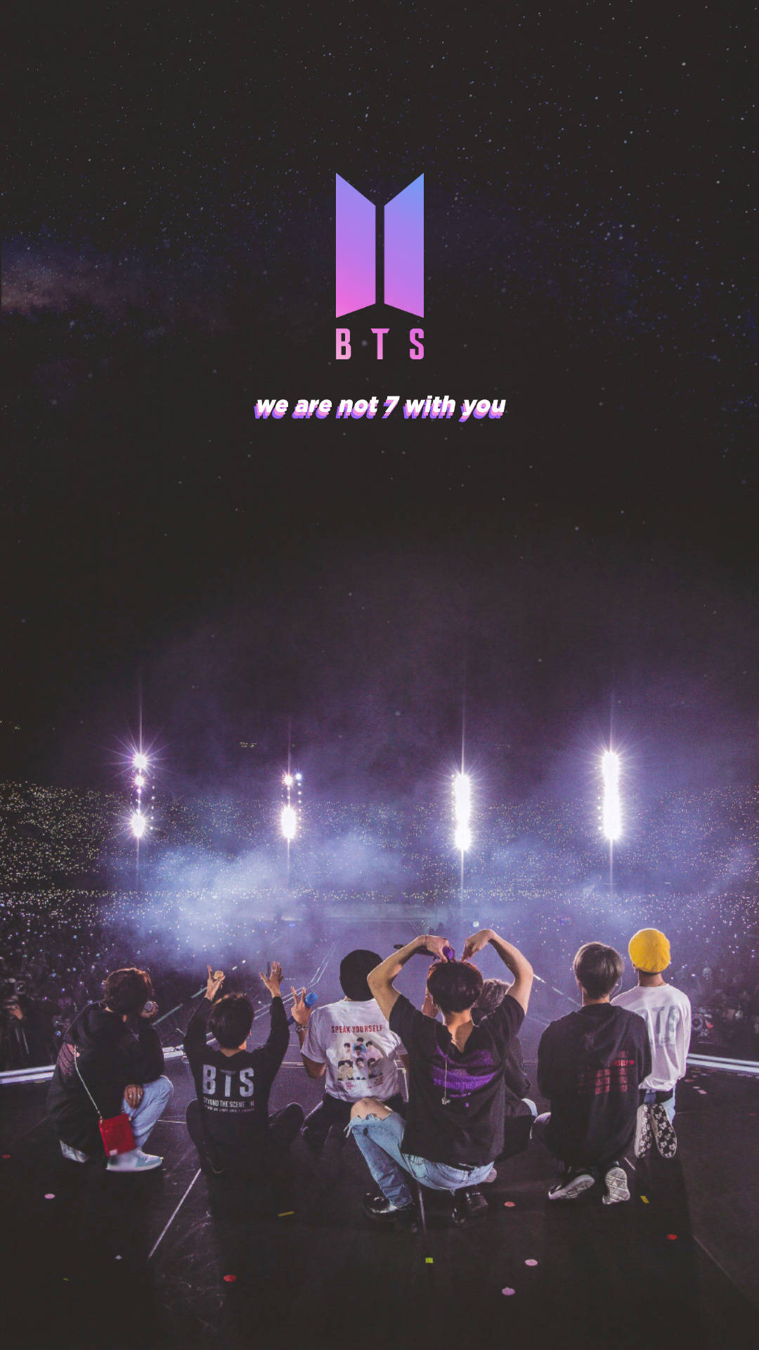 BTSコンサート We Are Not Seven Without You 壁紙