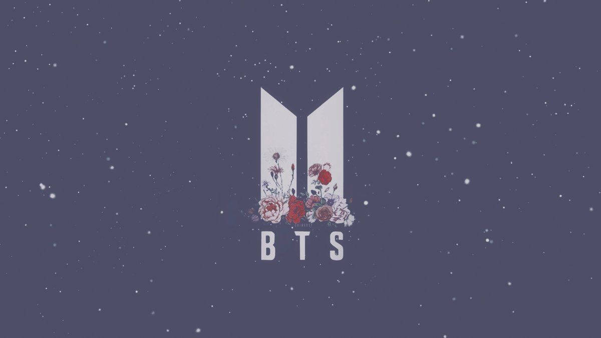 かわいいBTSの描き文字ロゴ 壁紙