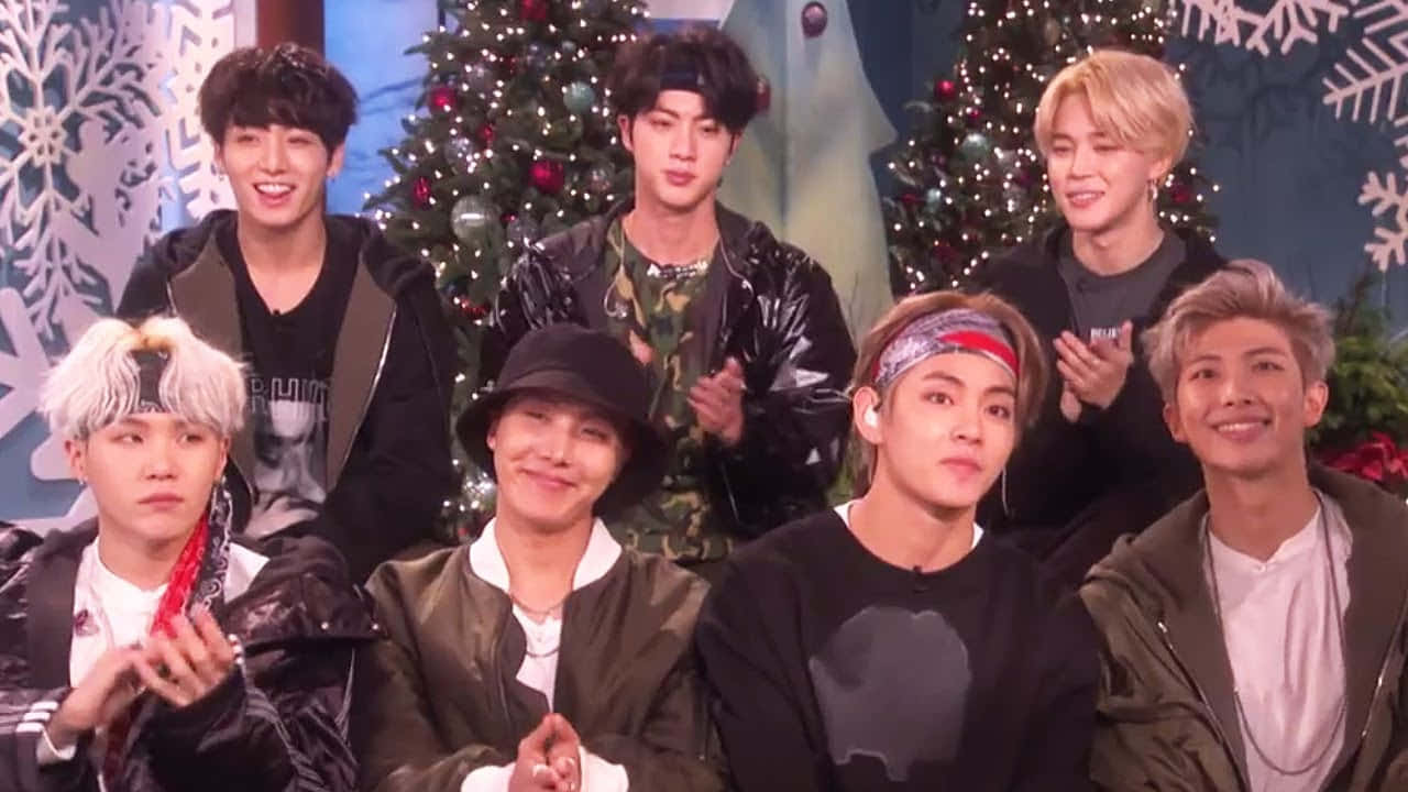 BTSクリスマスインタビューの写真 壁紙