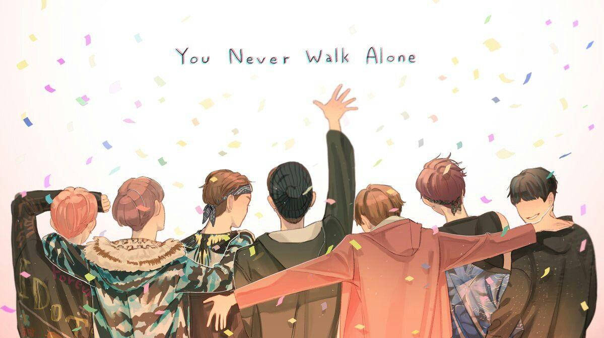 BTSアニメ You Never Walk Alone ノートパソコン 壁紙