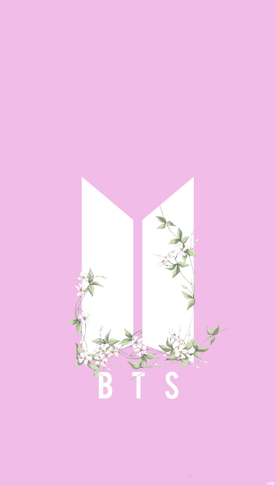 BTS ミニマルロゴ 壁紙