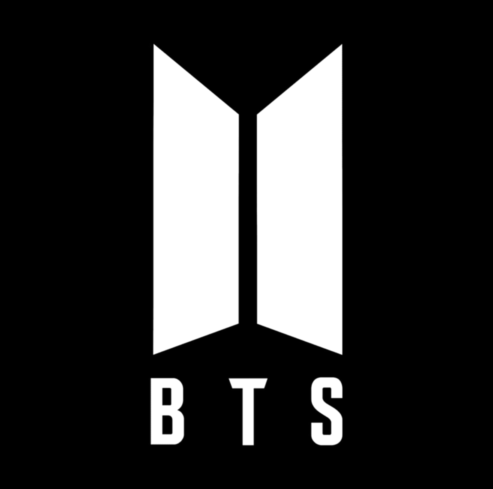 BTSロゴ 白黒 壁紙