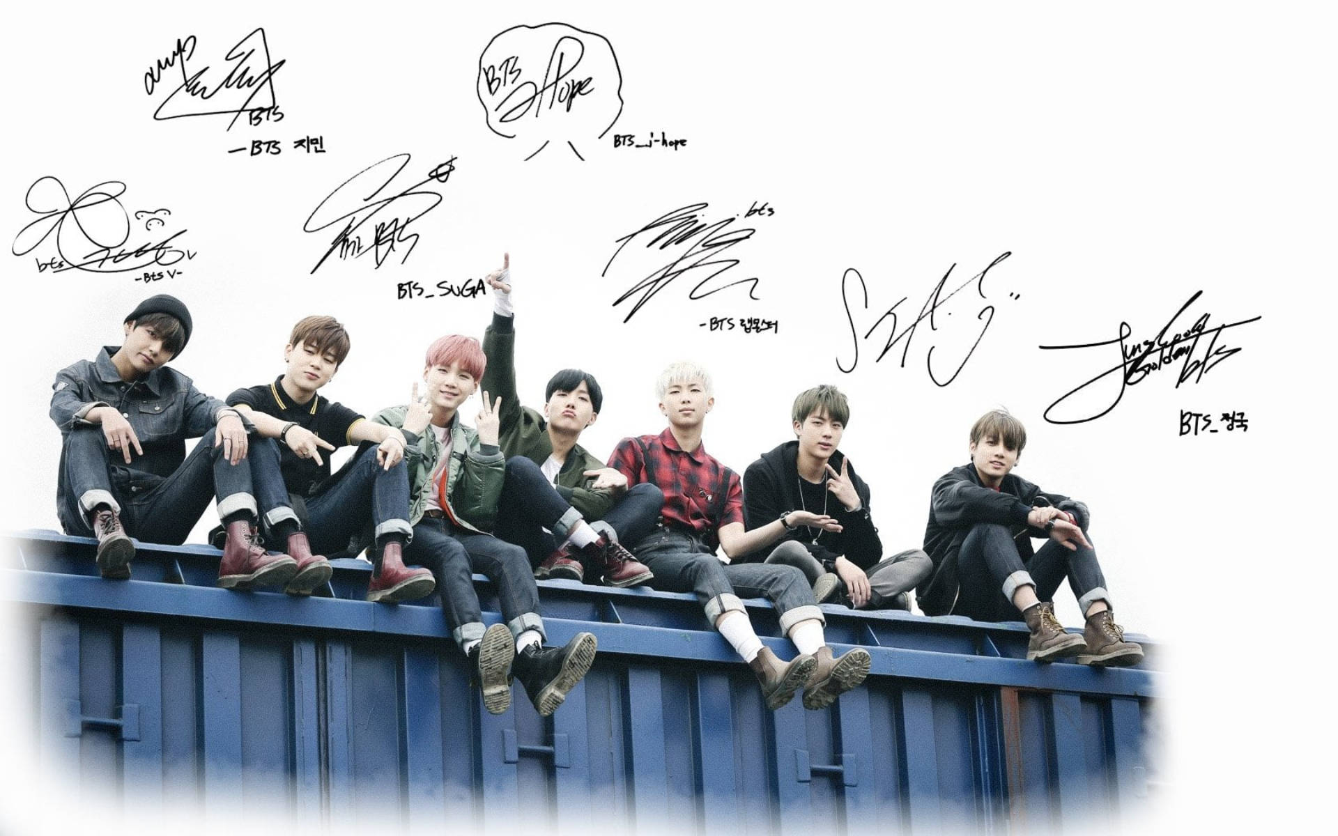 BTS グループ写真「Young Forever」 壁紙