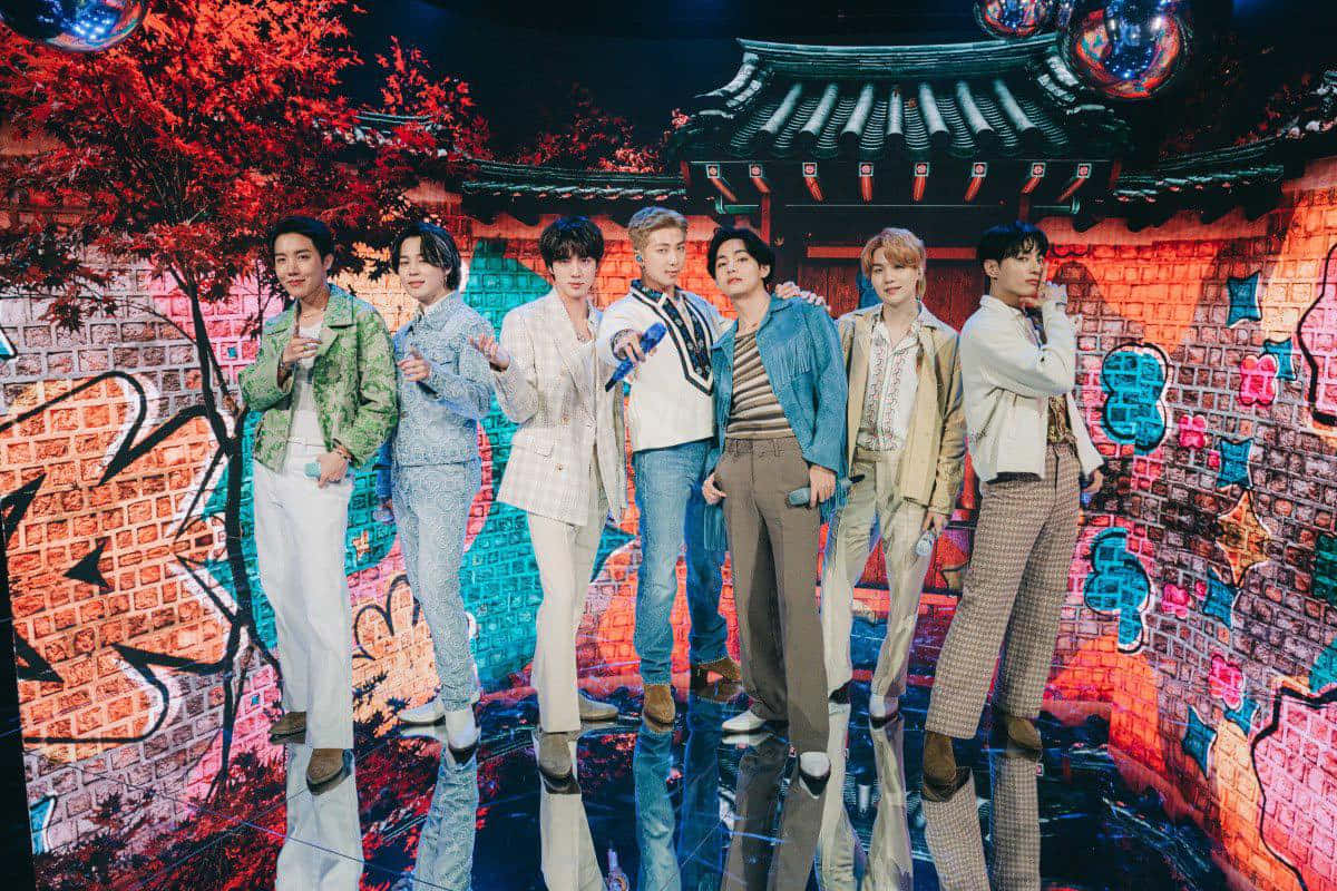 BTS ジェームズ・コーデン・ショー出演写真 壁紙