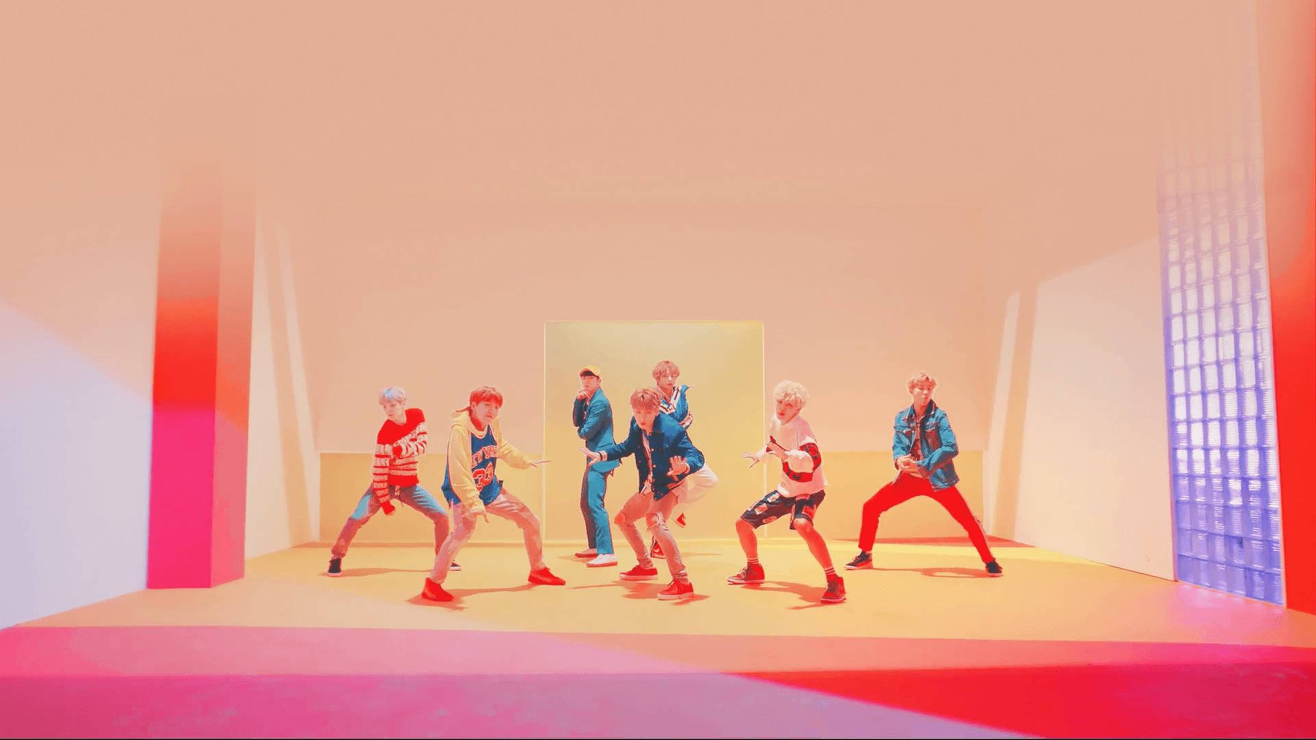 BTS ピンクルーム デスクトップ壁紙 壁紙