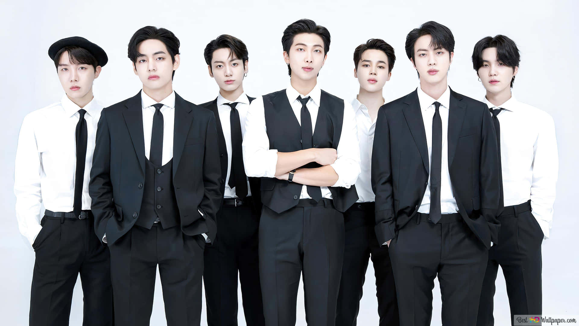 BTS フォトシュート 白黒フォーマル 壁紙
