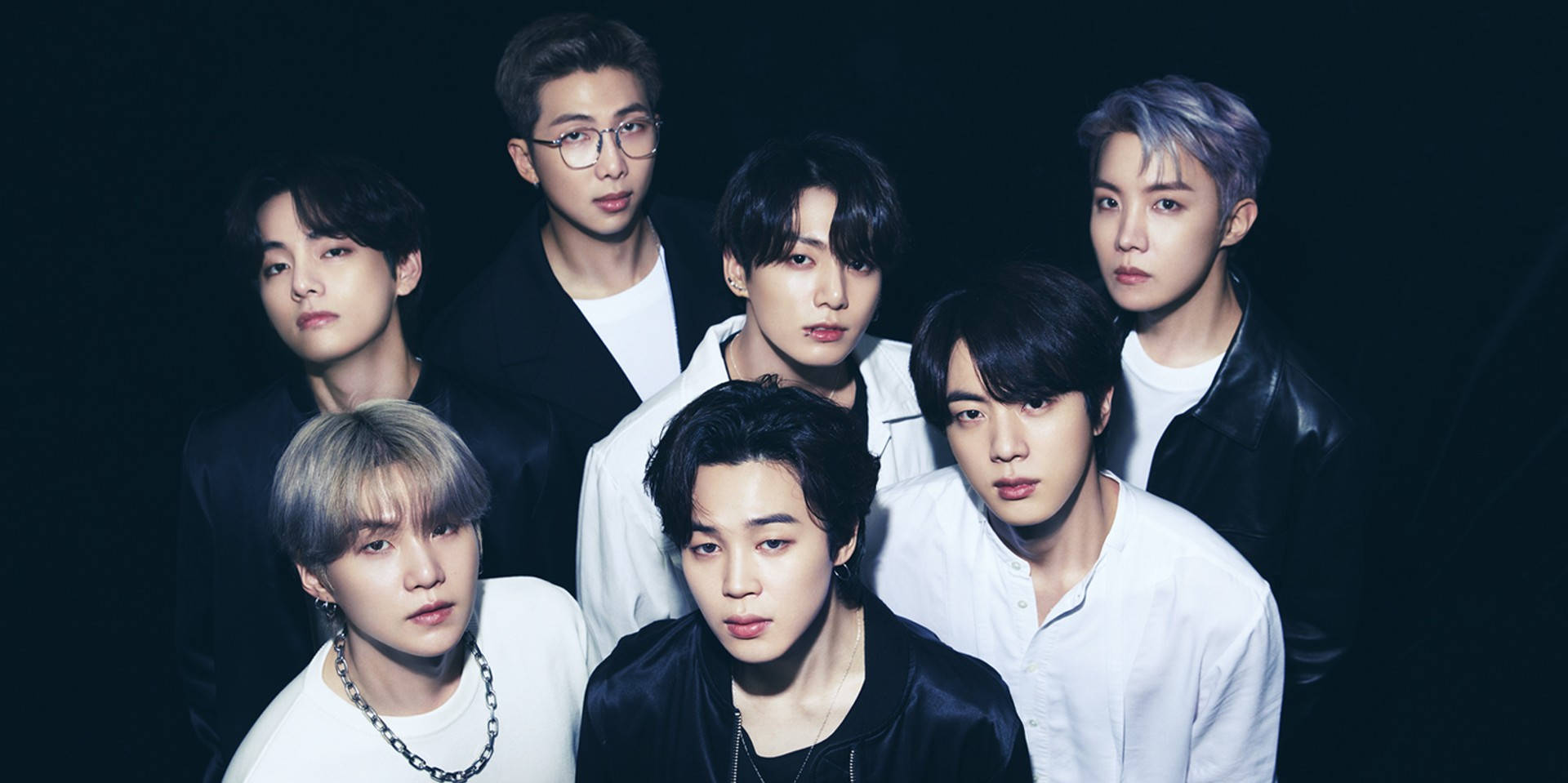 BTS モノクロデスクトップ壁紙 壁紙