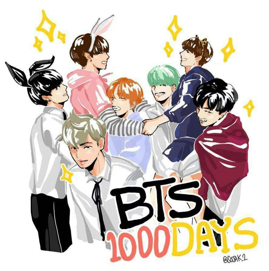 BTSアニメ1000日 壁紙