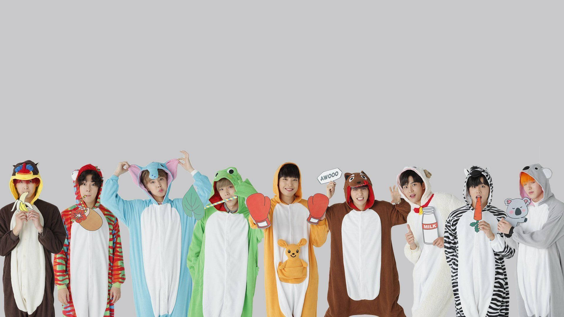 BTSかわいい動物コスチューム2020 壁紙