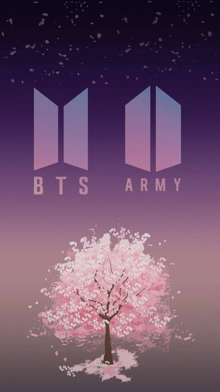 BTSとARMYのロゴ 壁紙