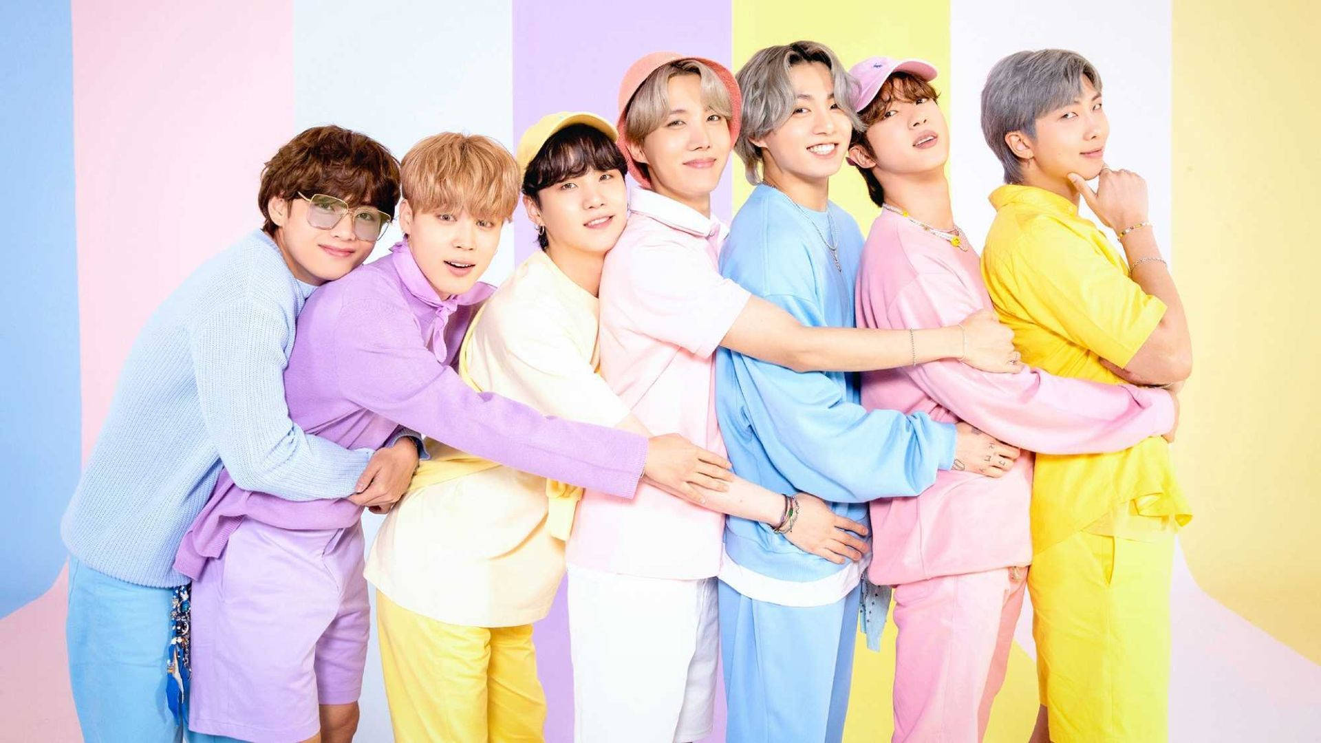 BTSハグチェーンデスクトップ壁紙 壁紙