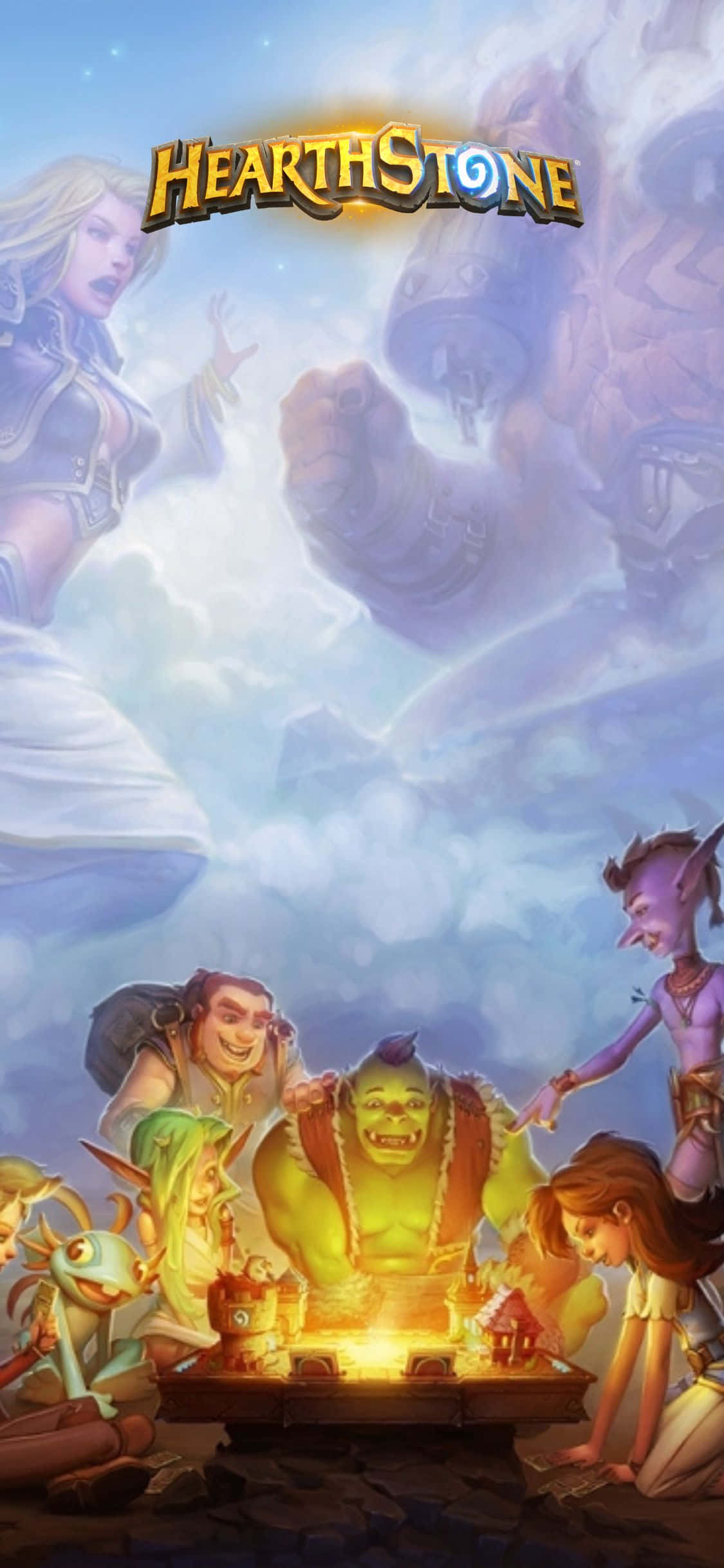 Caption: Engage in Epic Battles with Hearthstone iPhone XS Wallpaper 壁紙