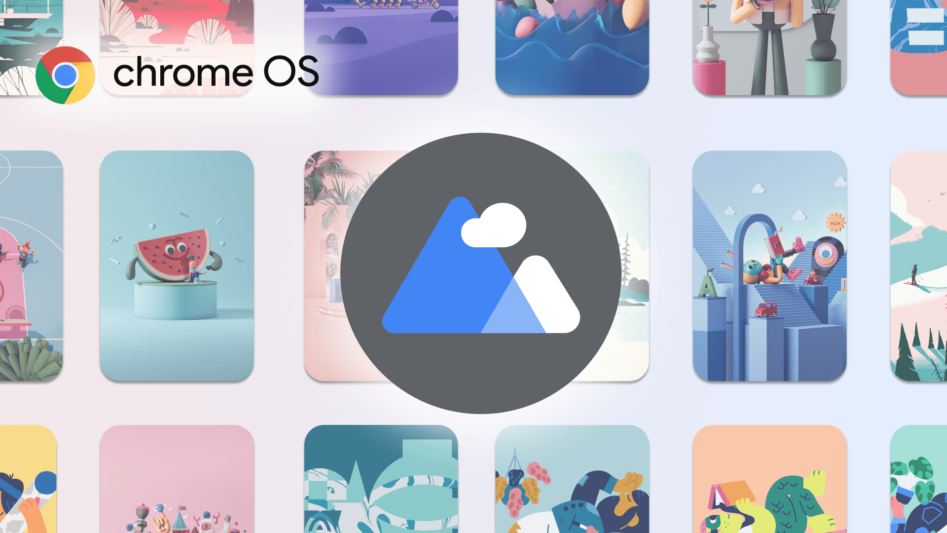 洗練されたモダンなChromebookのワークスペース 壁紙