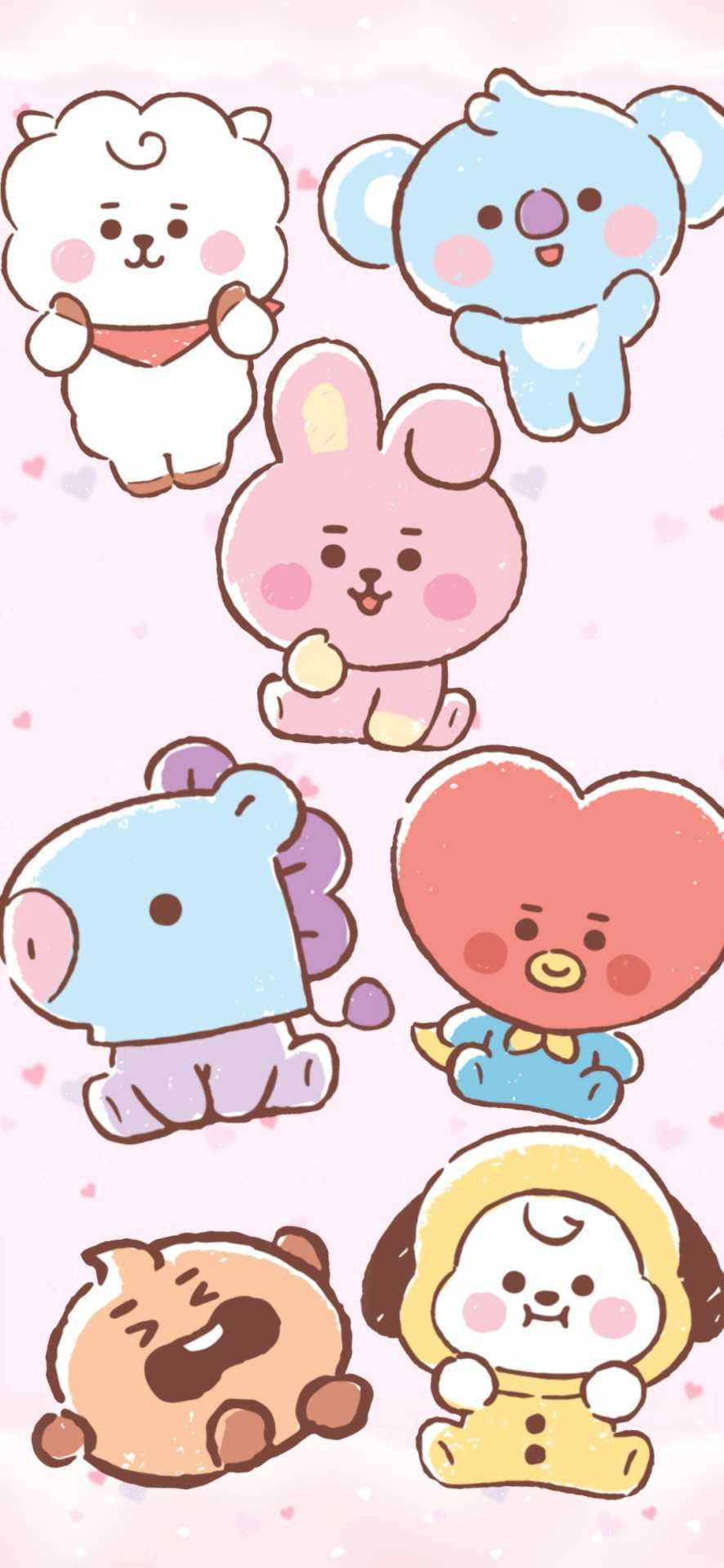 Cooky Bt21 ライン フレンズ 壁紙