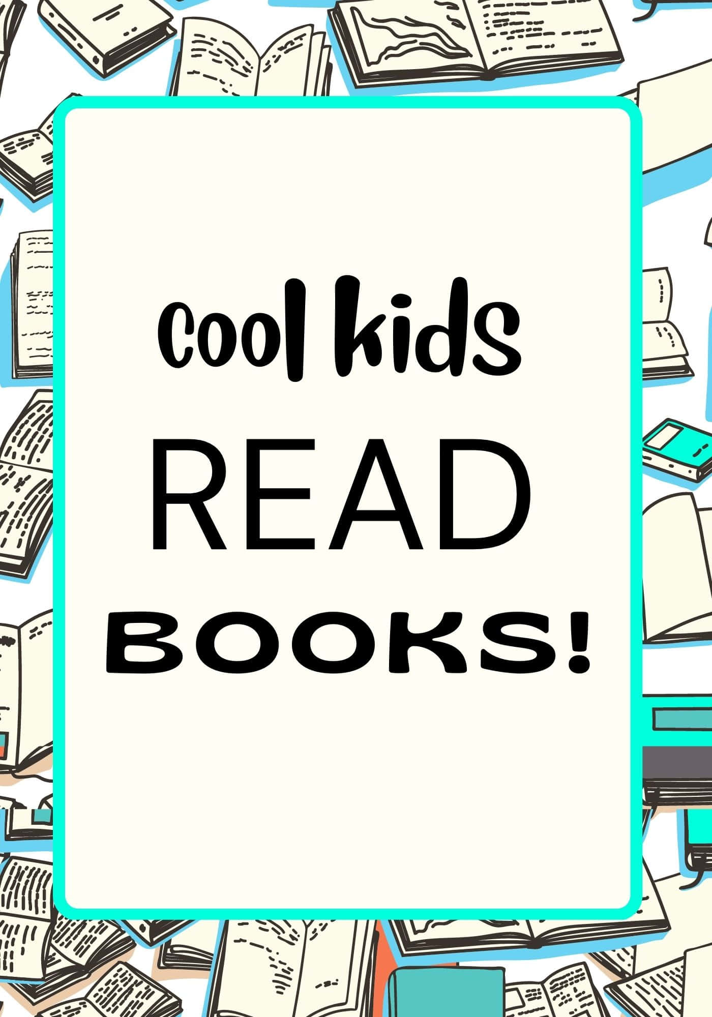 Cool Kids Read Books 背景 壁紙