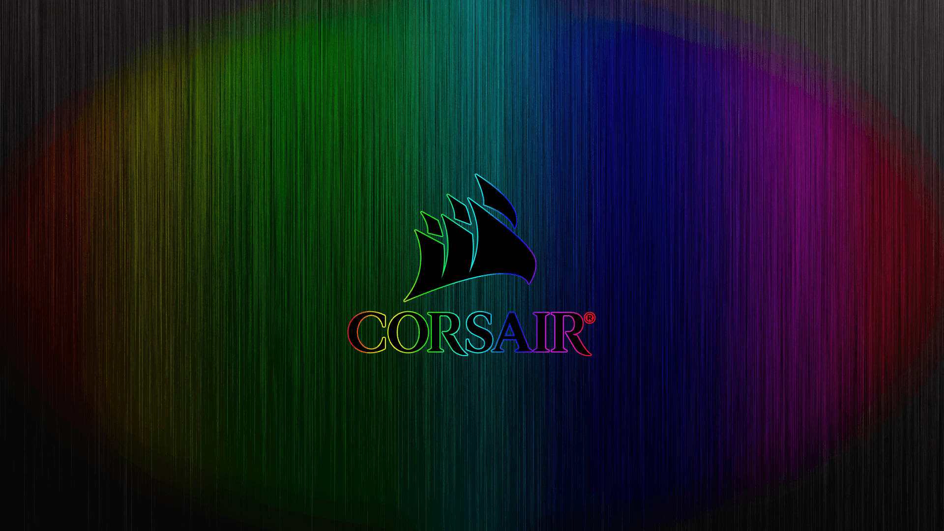 Corsairロゴ RGB 4K 壁紙