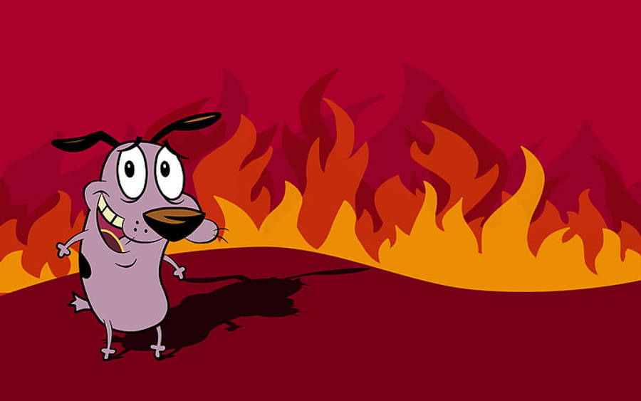Courage The Cowardly Dog 4K カートゥーン 壁紙