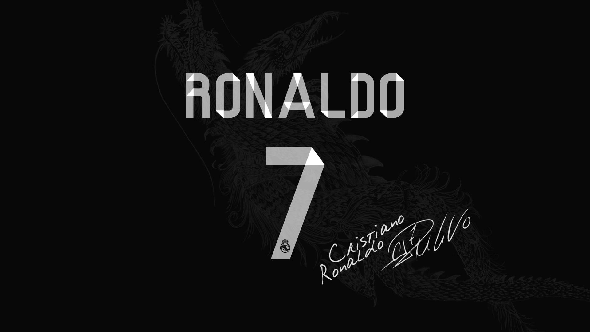 CR7 HD 姓、背番号、サイン 壁紙