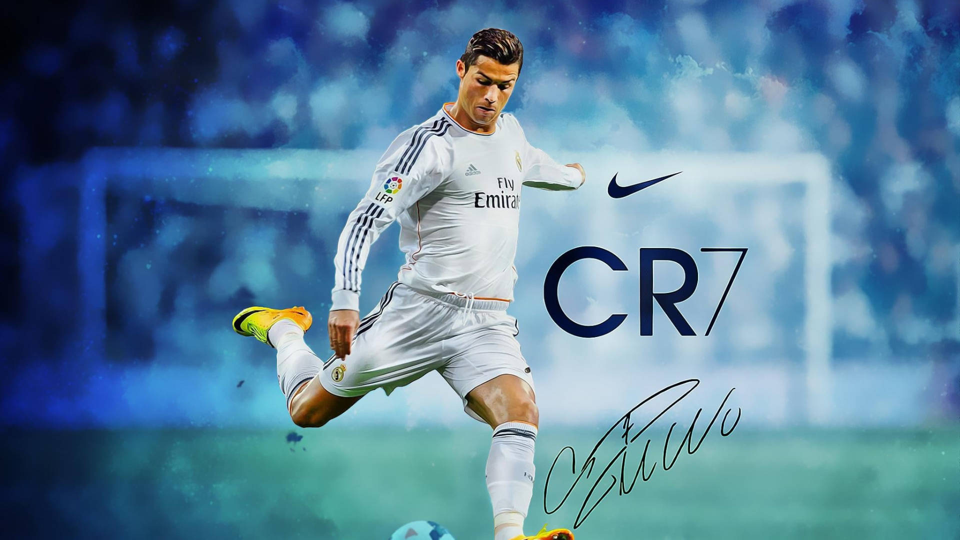 CR7 HD 抽象ブルーバックグラウンド 壁紙