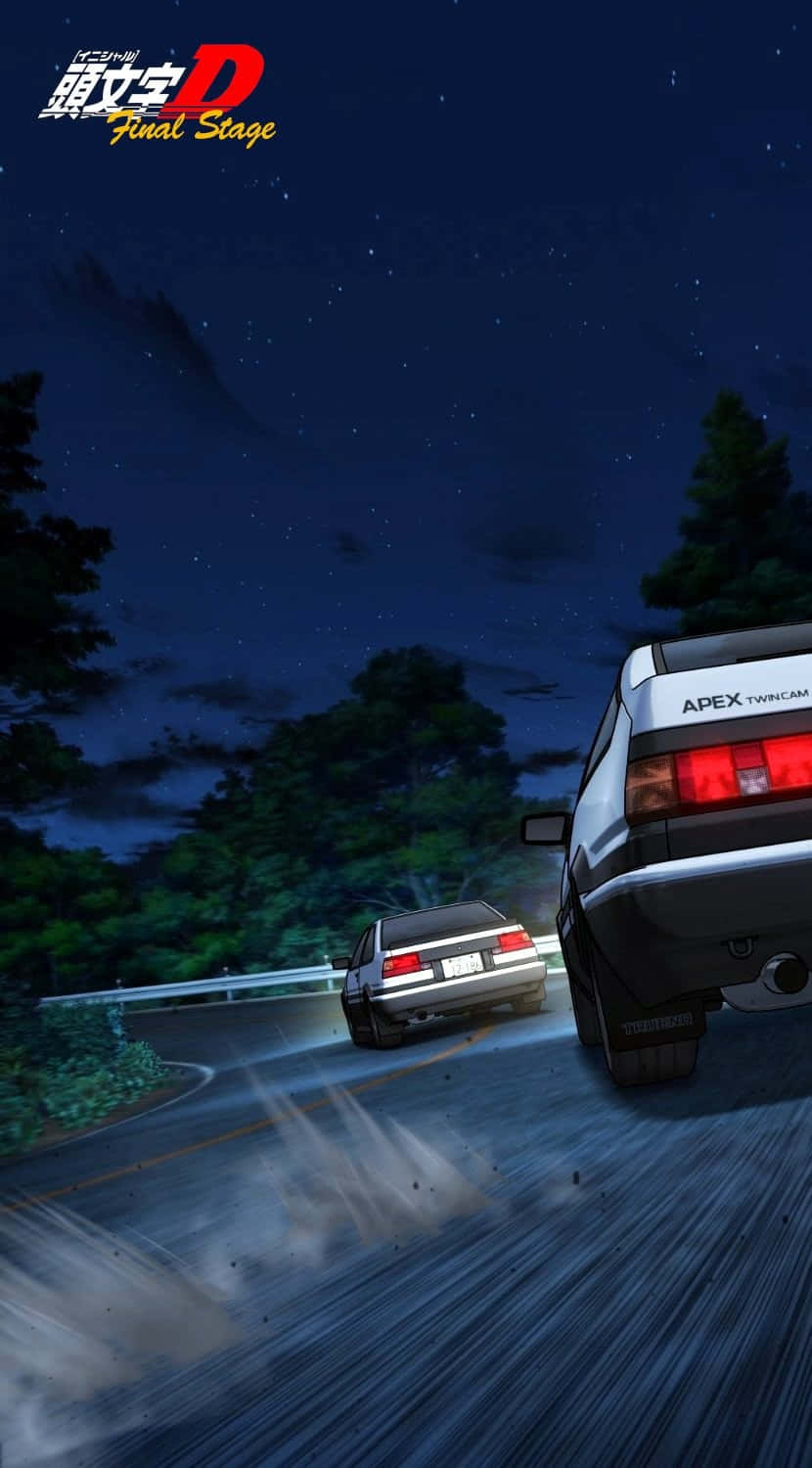 頭文字D 夜のカーチェイス スマホ壁紙 壁紙