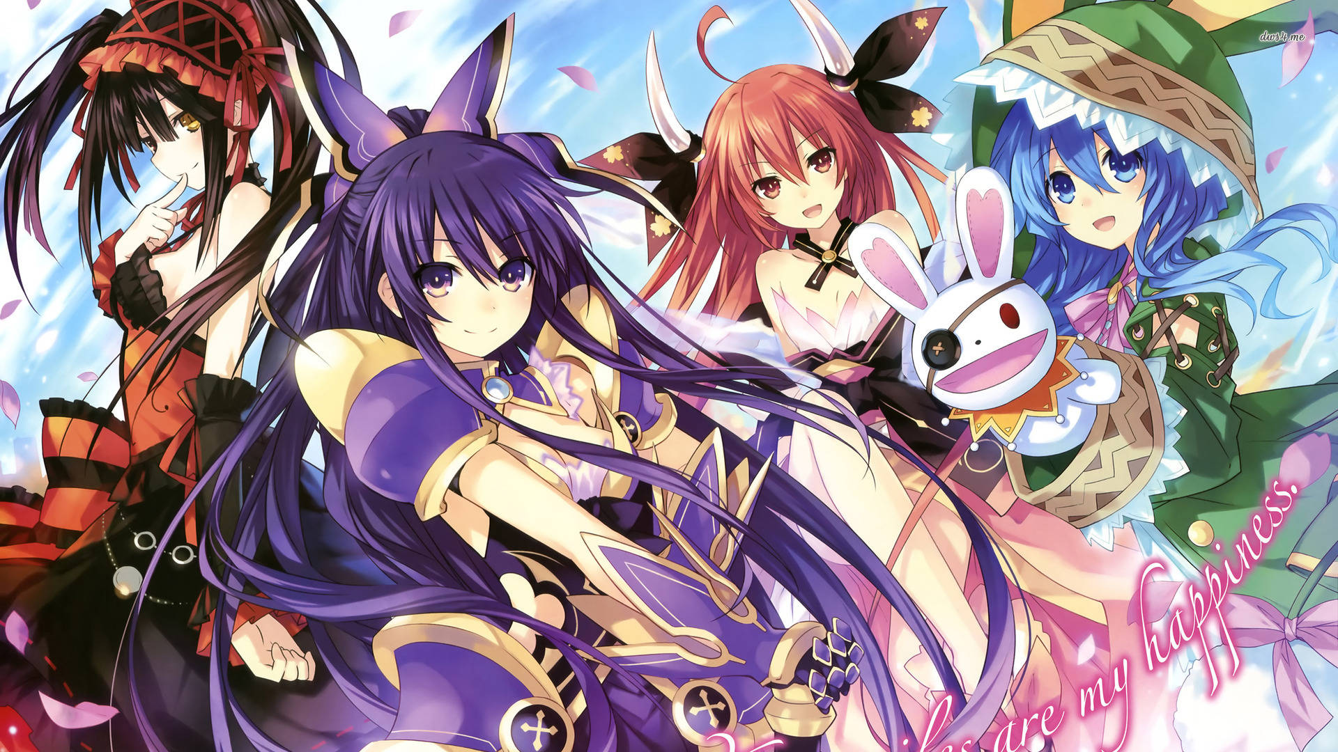 アニメ『Date A Live』の美少女キャラクターたち 壁紙