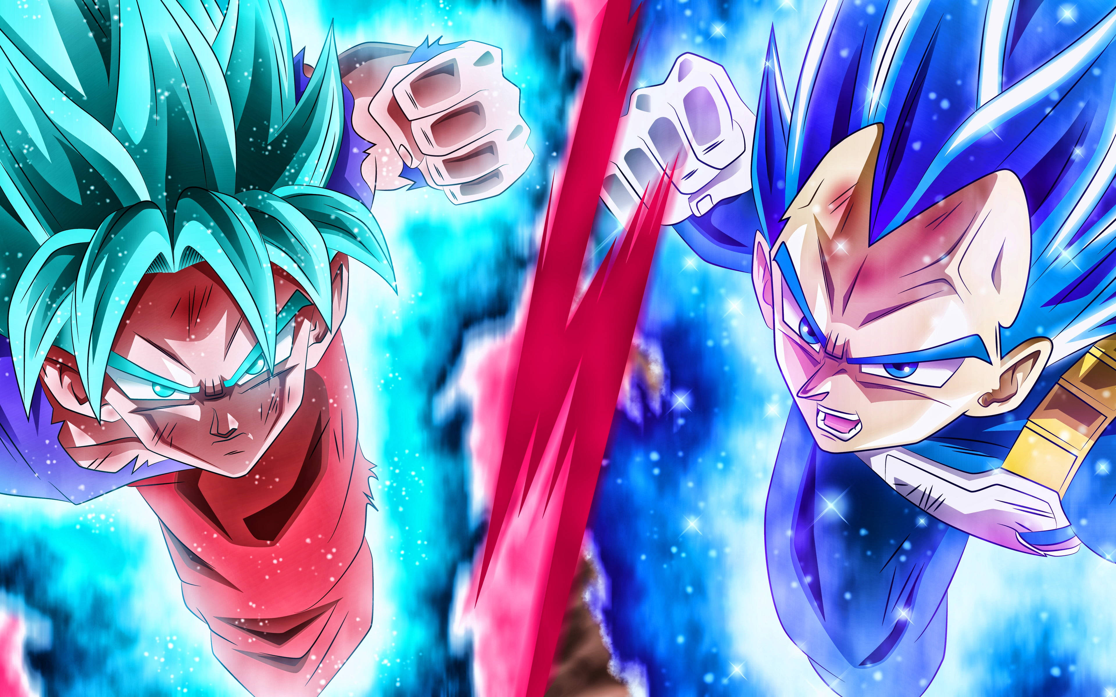 悟空とベジータ DBZ 4K 壁紙