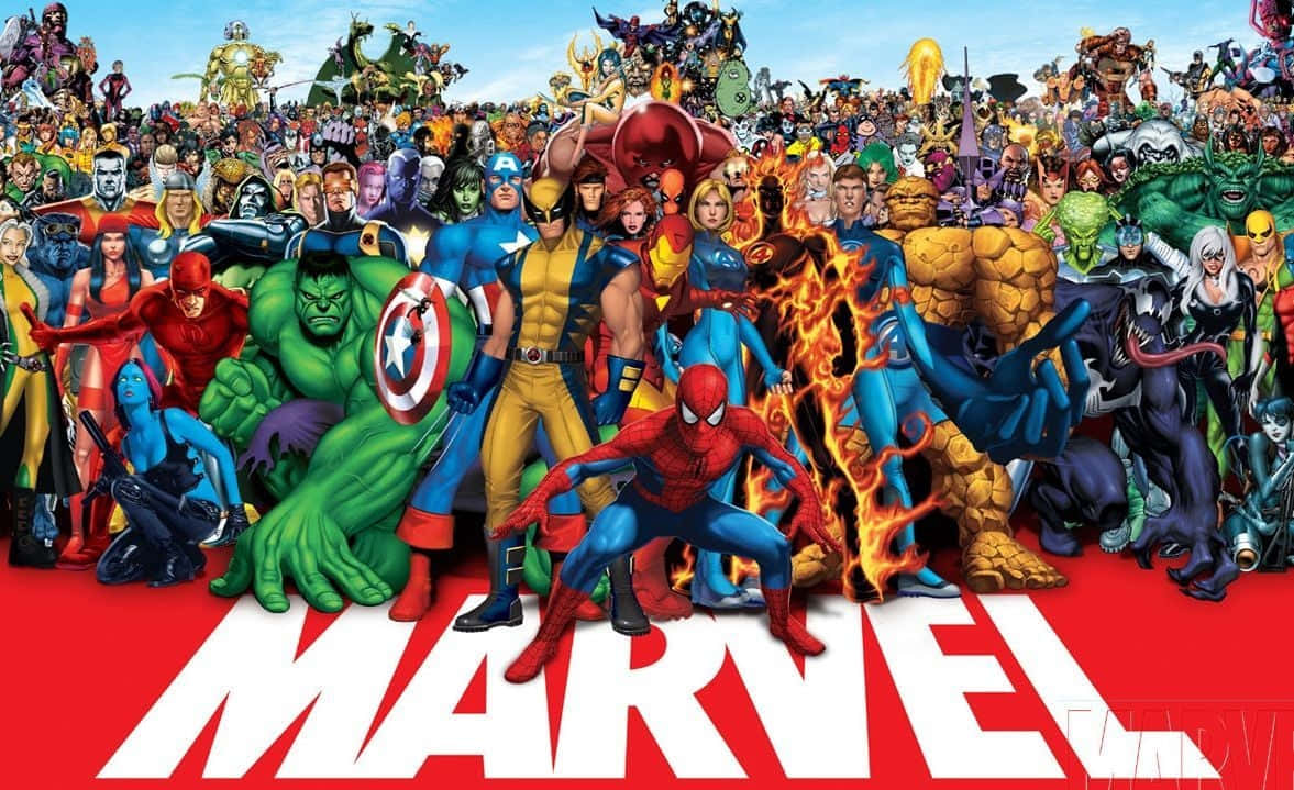 DCとマーベルのスーパーヒーローとヴィラン iPad 壁紙