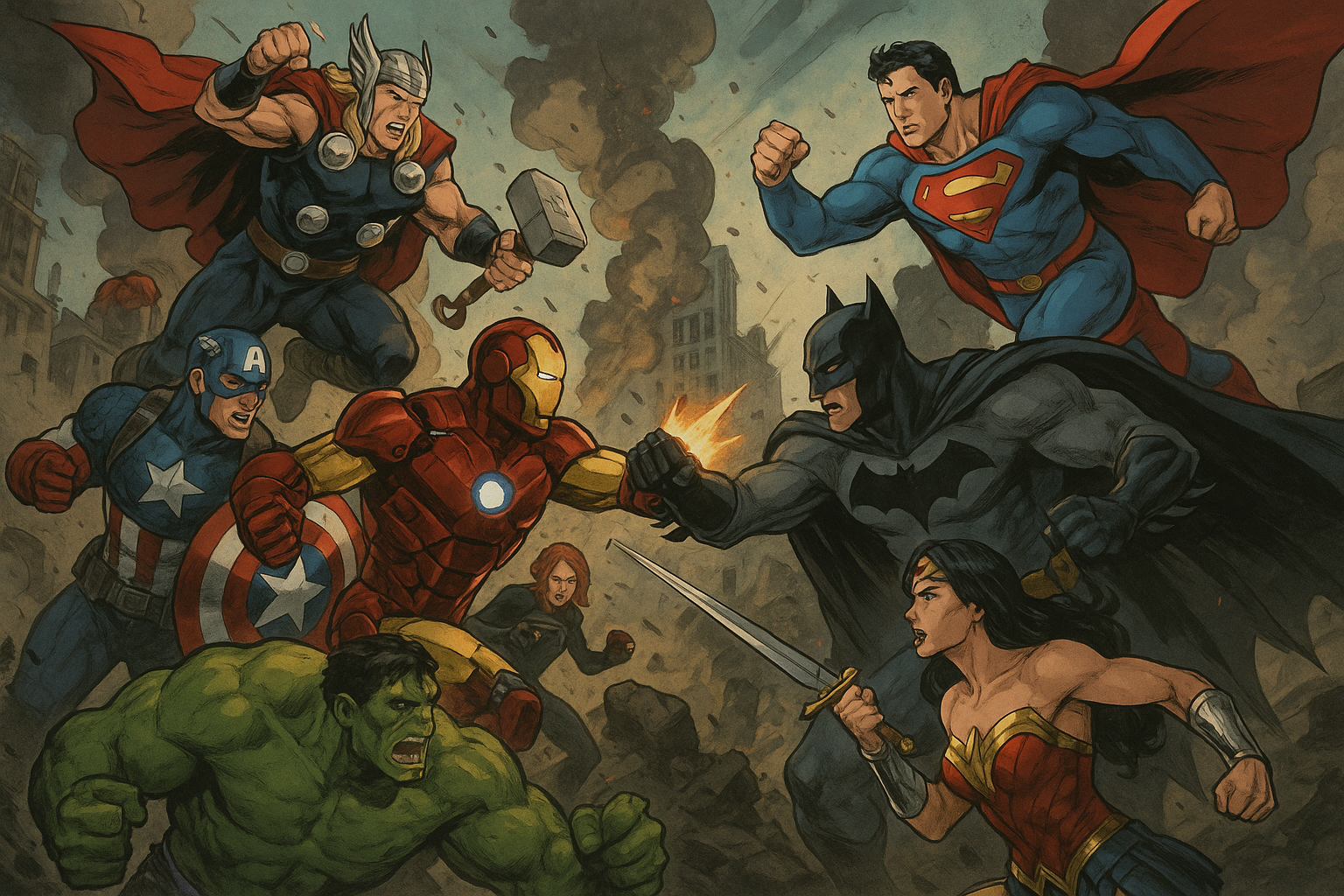 DC VS MARVEL どちらが勝つのか??? 壁紙