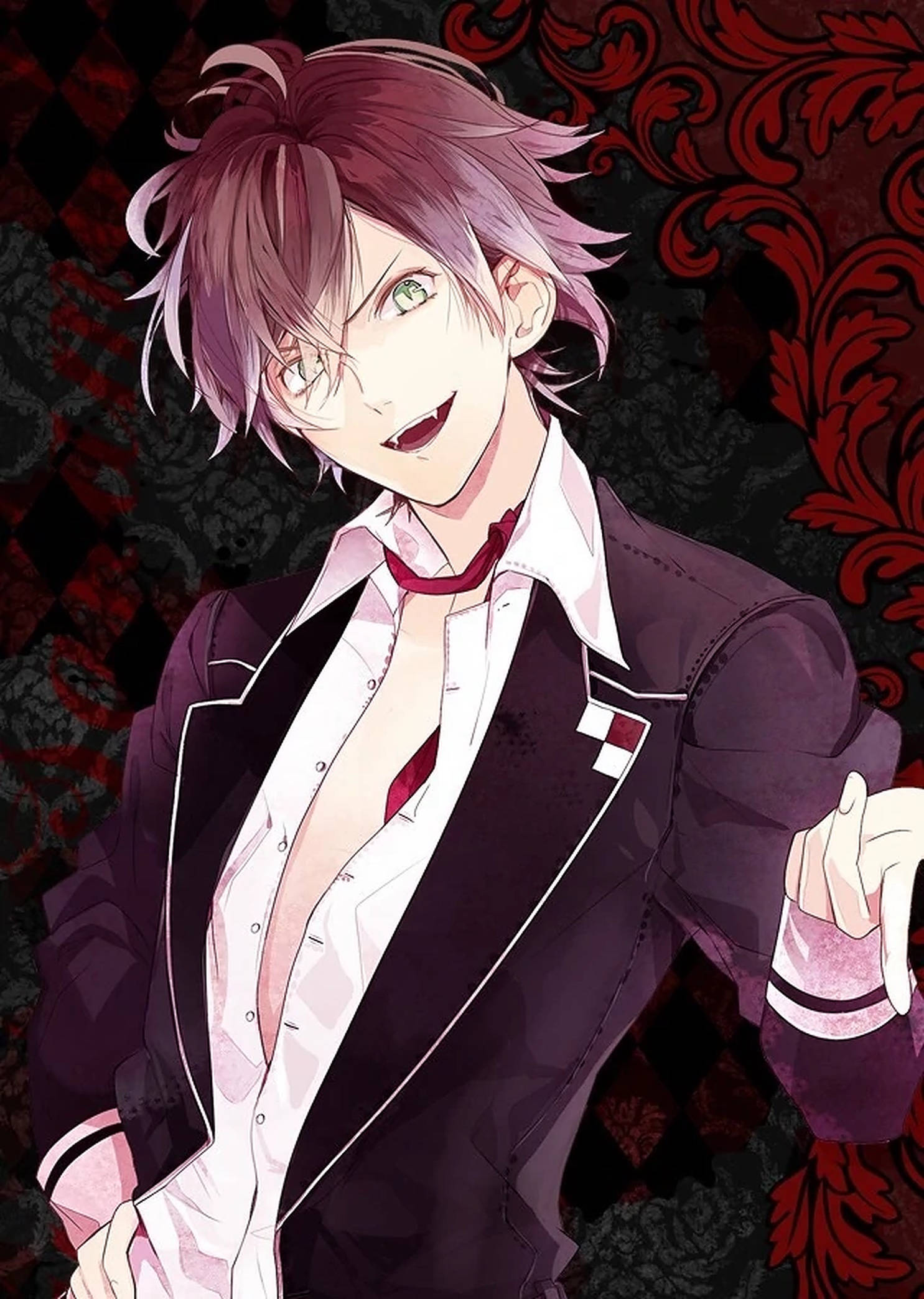 Diabolik Lovers アヤト レッドポスター 壁紙