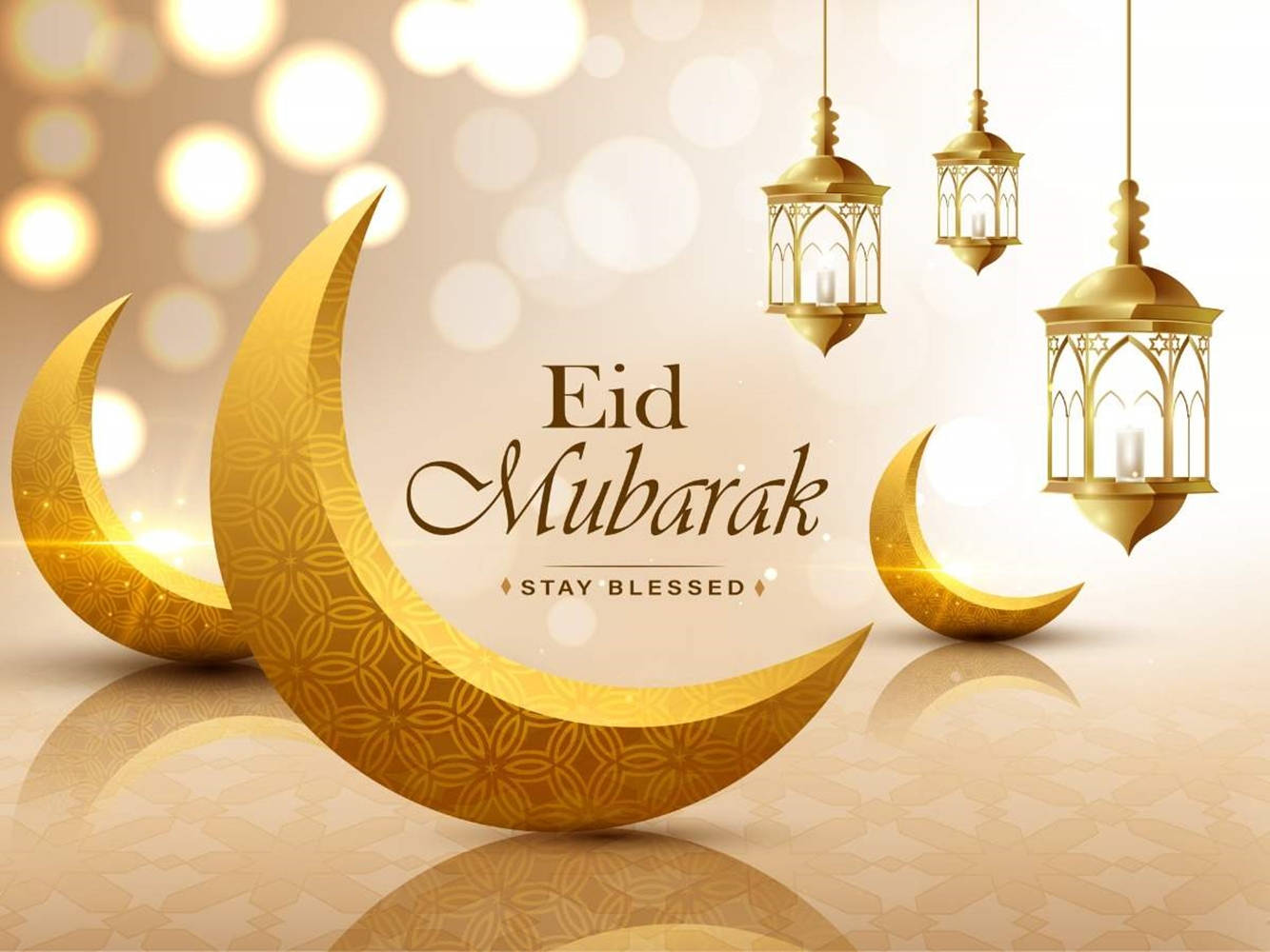 Eid-Ul-Adha Mubarak 月のディスプレイ 壁紙