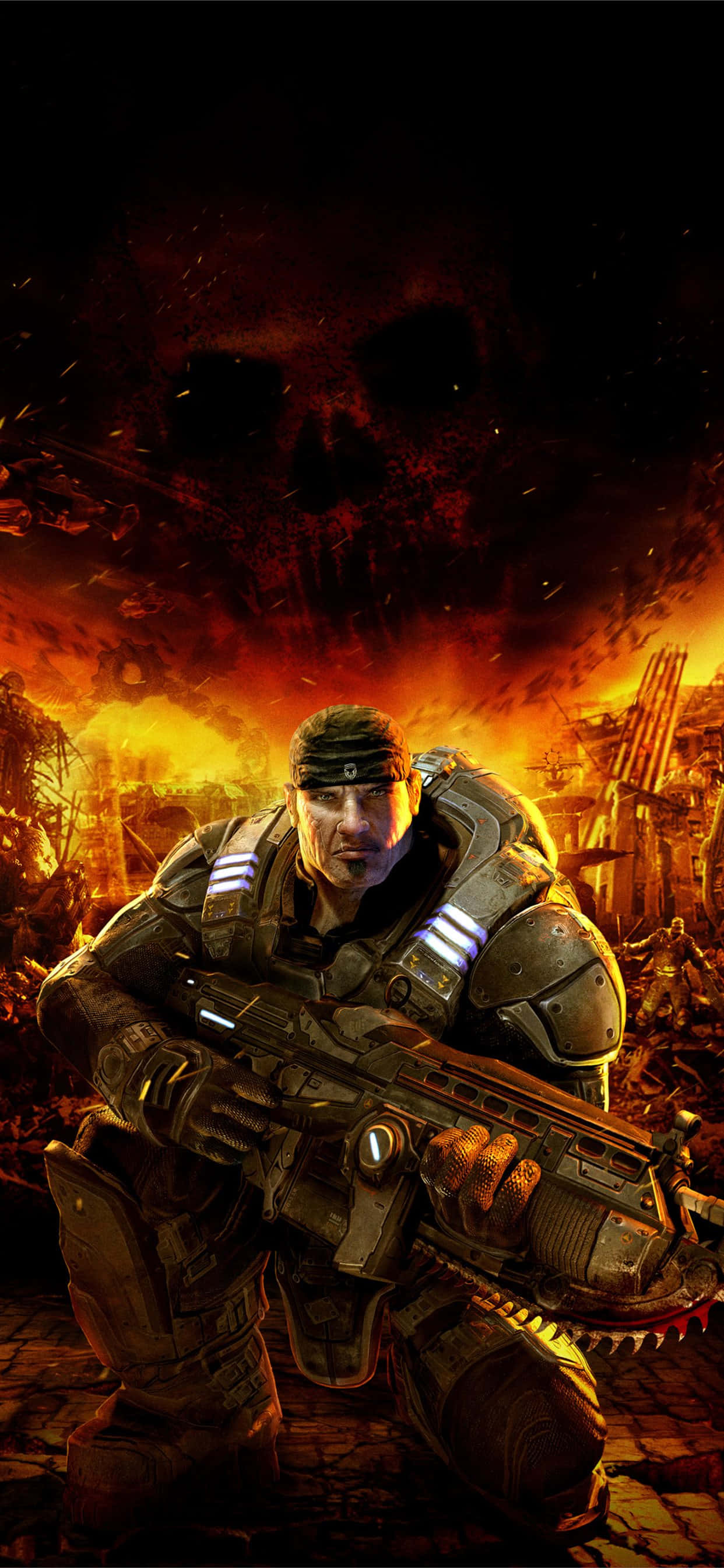 壮絶な戦闘シーン - Gears of War 5 iPhone XS用壁紙 壁紙