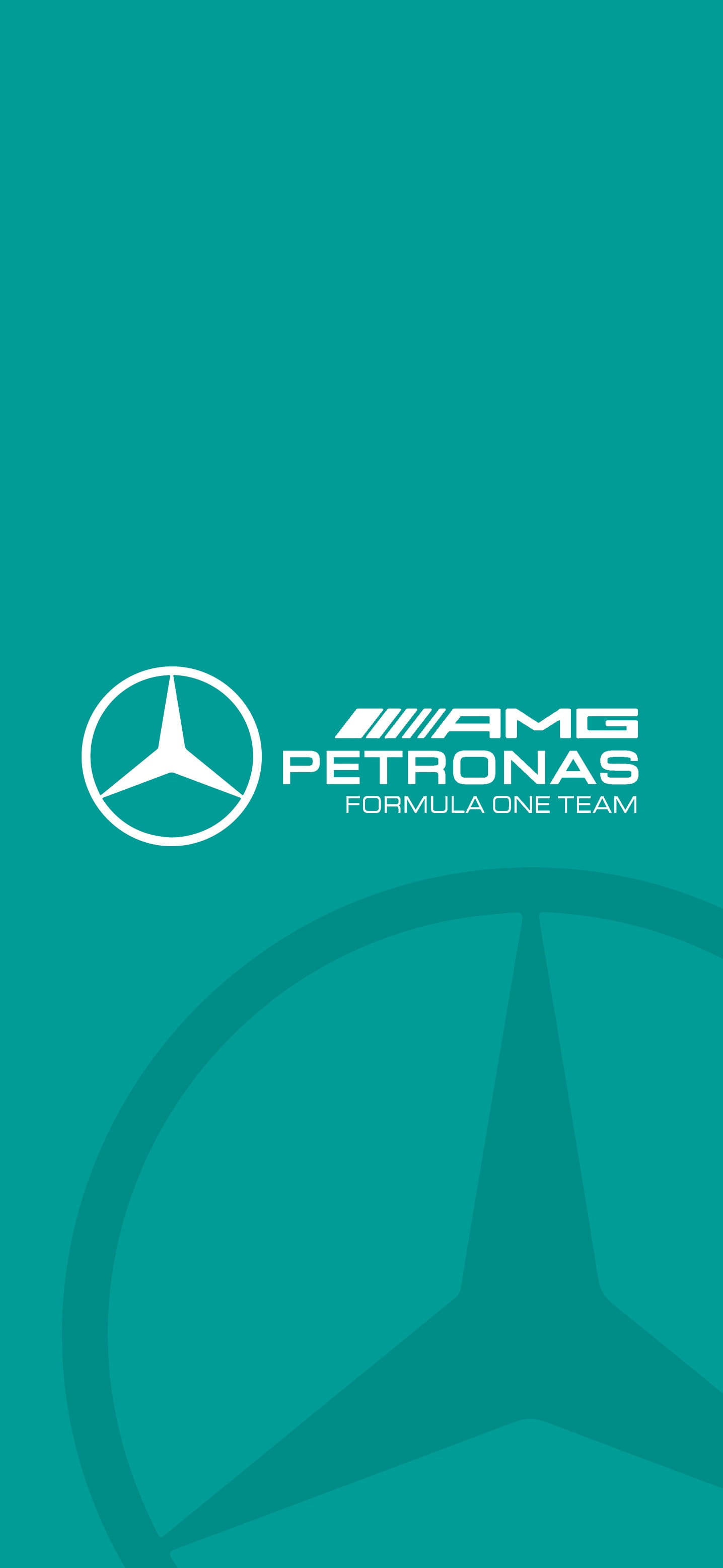 F1 AMG ペトロナス ティール ロゴ iPhone 壁紙
