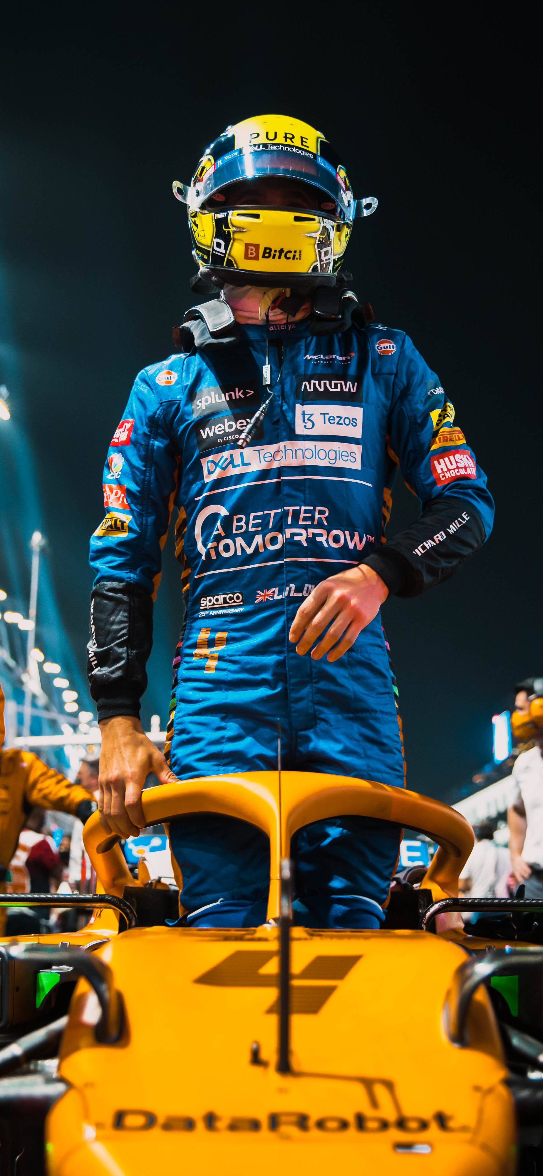 F1 ノリス 2021 サウジアラビアGP iPhone 壁紙