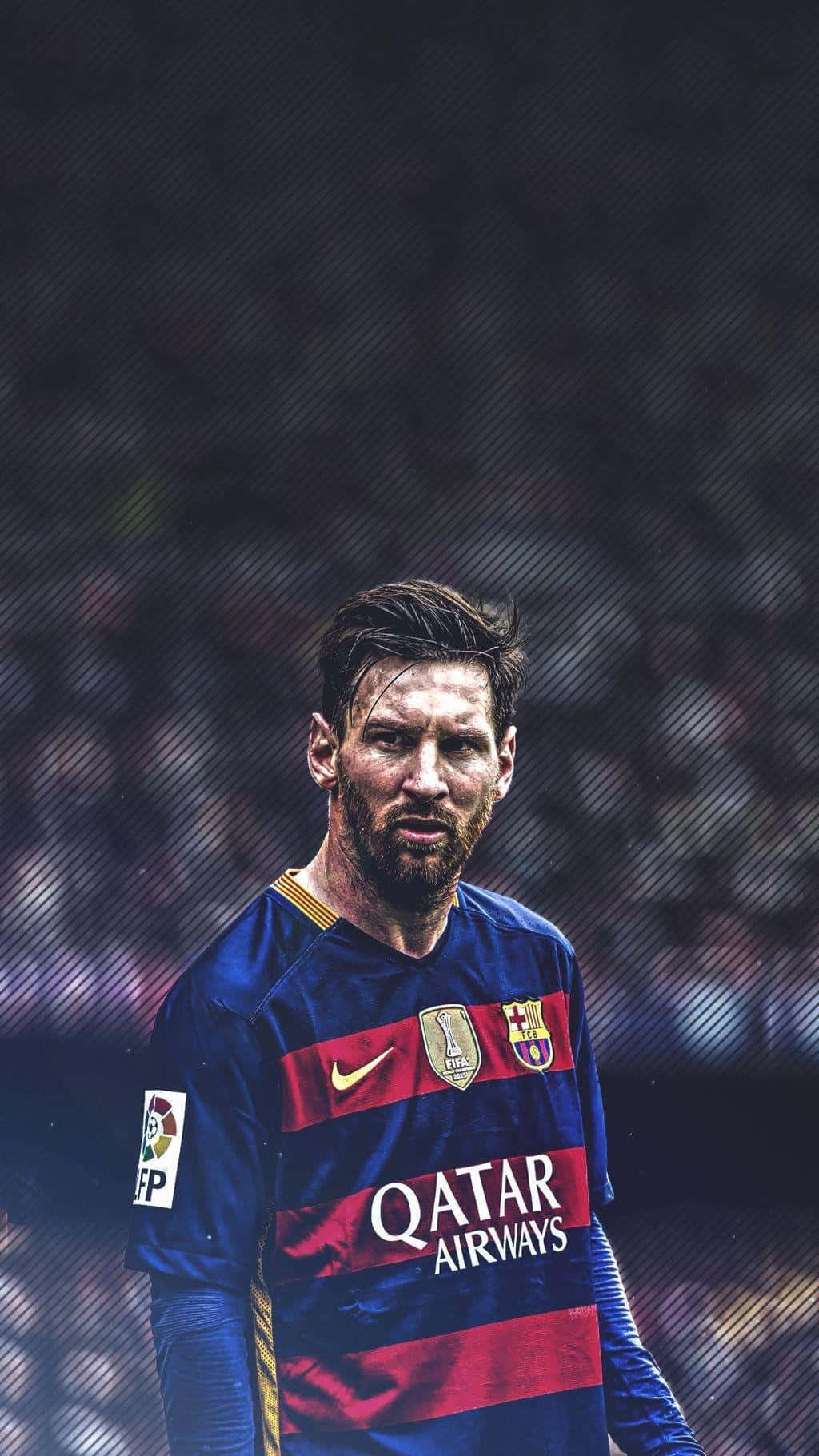 リオネル・メッシ、伝説のFCバルセロナカラーに身を包む世界最高のサッカー選手 壁紙