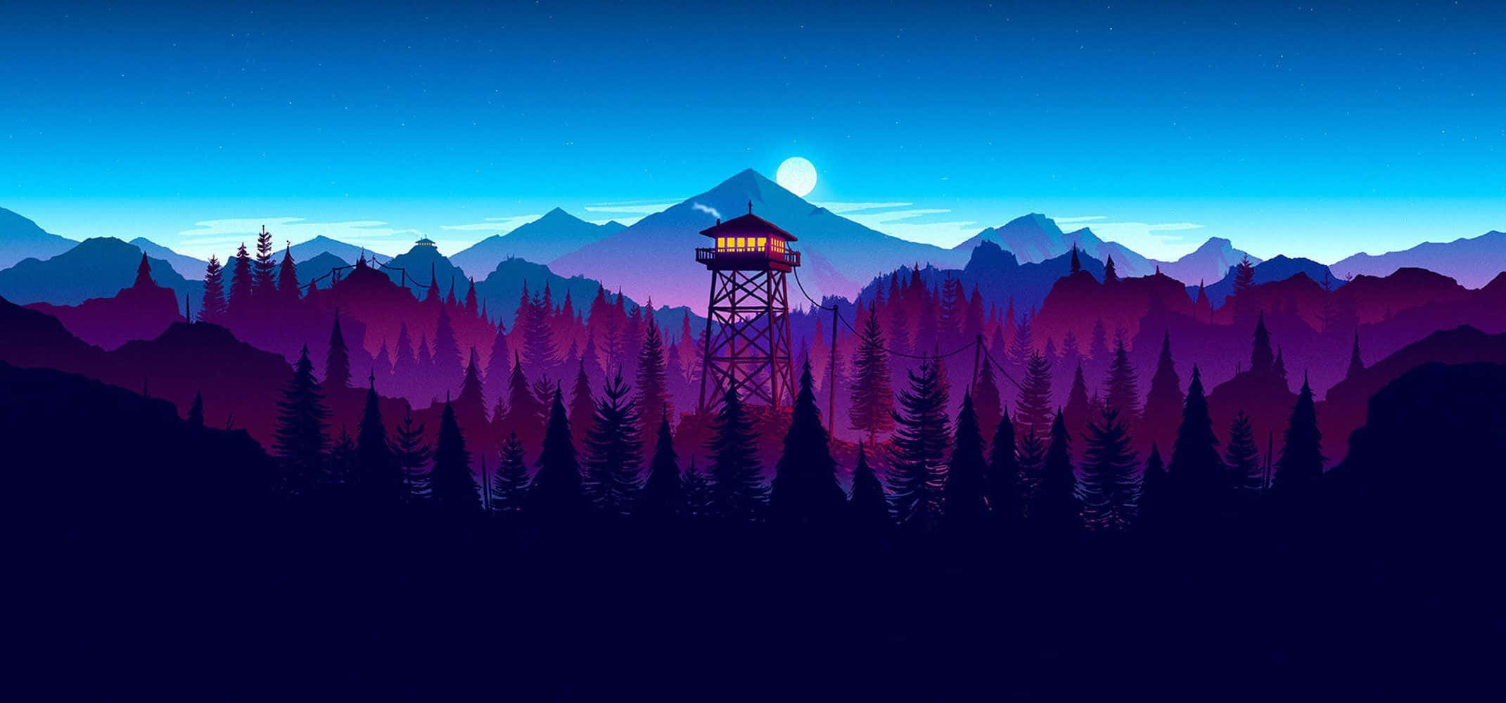 Firewatchの山々 最高のモニター背景 壁紙