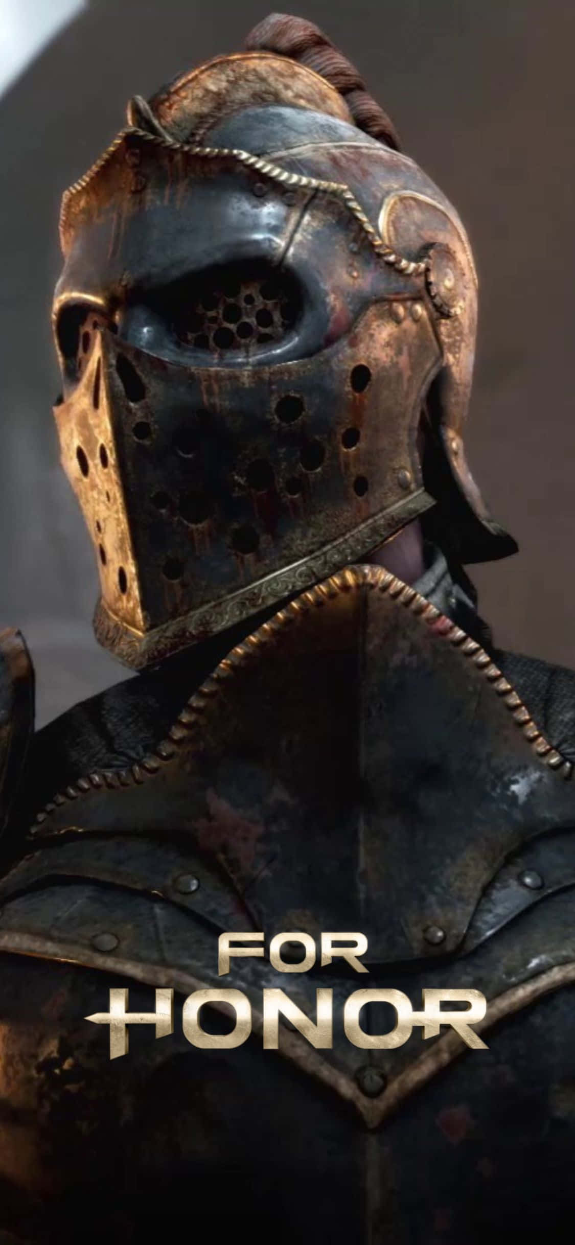 「For Honor」の文字とともに鎧を着た男性 壁紙
