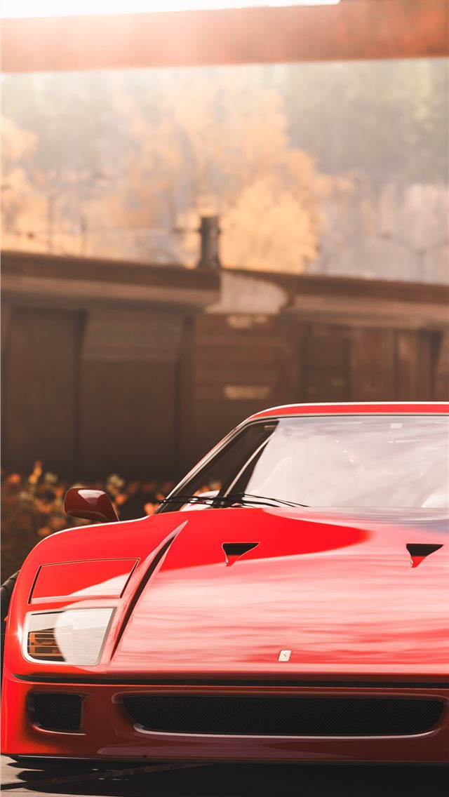 赤いフェラーリForza iPhone 壁紙