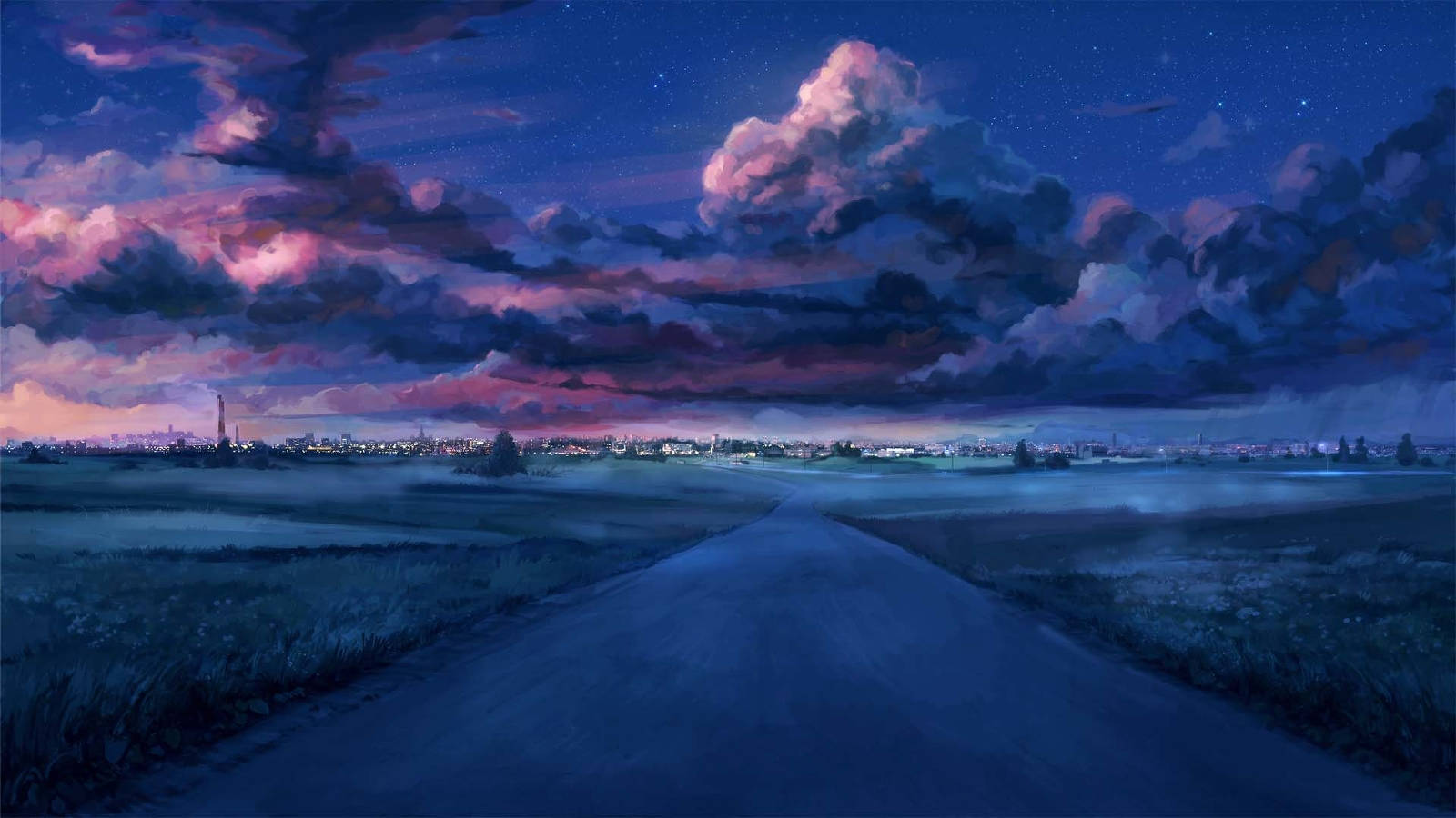 イラストレーションの道路 Full HD 1600x900 壁紙
