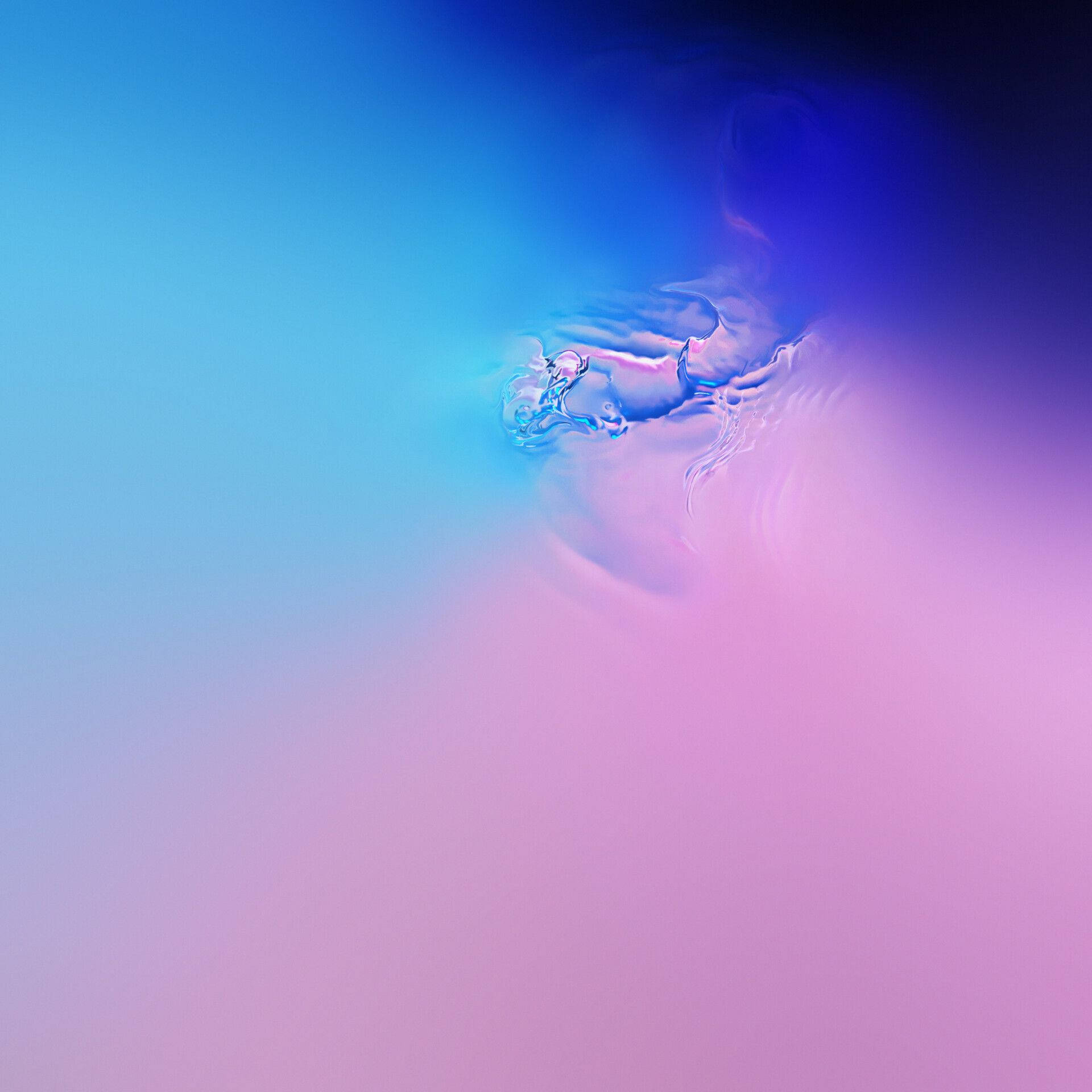 Galaxy S10 ピンクとブルーの水 壁紙