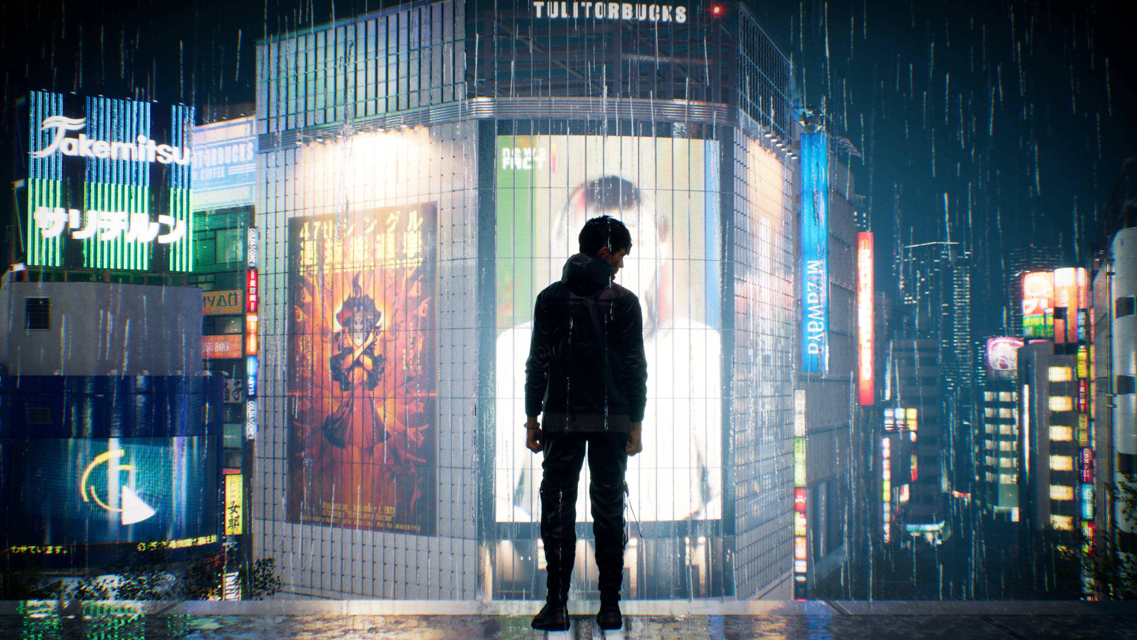 Ghostwire Tokyo 雨の秋人 壁紙